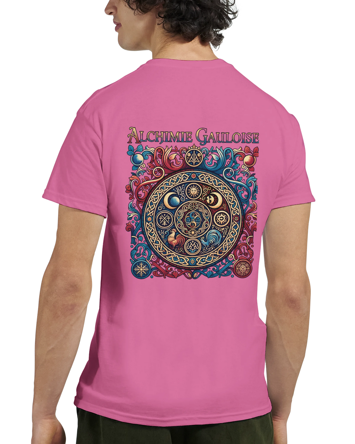 T-Shirt Homme Alchimie Gauloise – Coton Épais à Coupe Classique