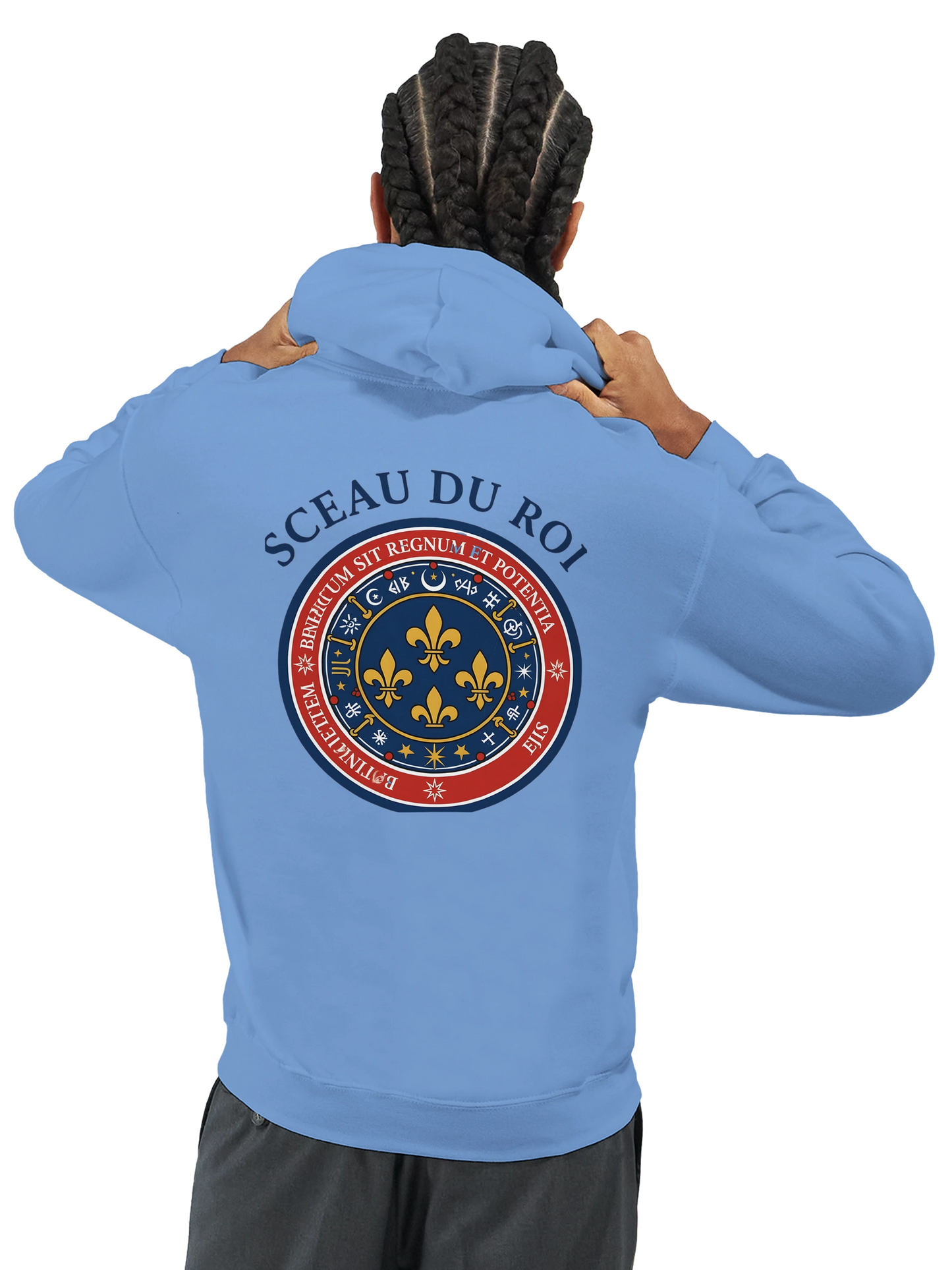 Sweat à capuche Le Sceau du Roi pour homme – Hoodie premium en coton mélangé