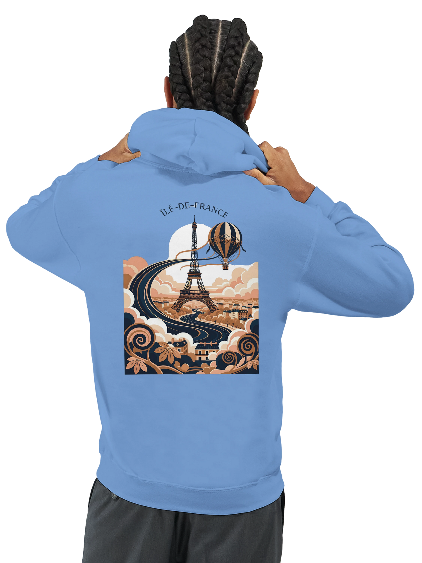 Sweat à Capuche Unisexe Île-de-France – Confort et Style Premium