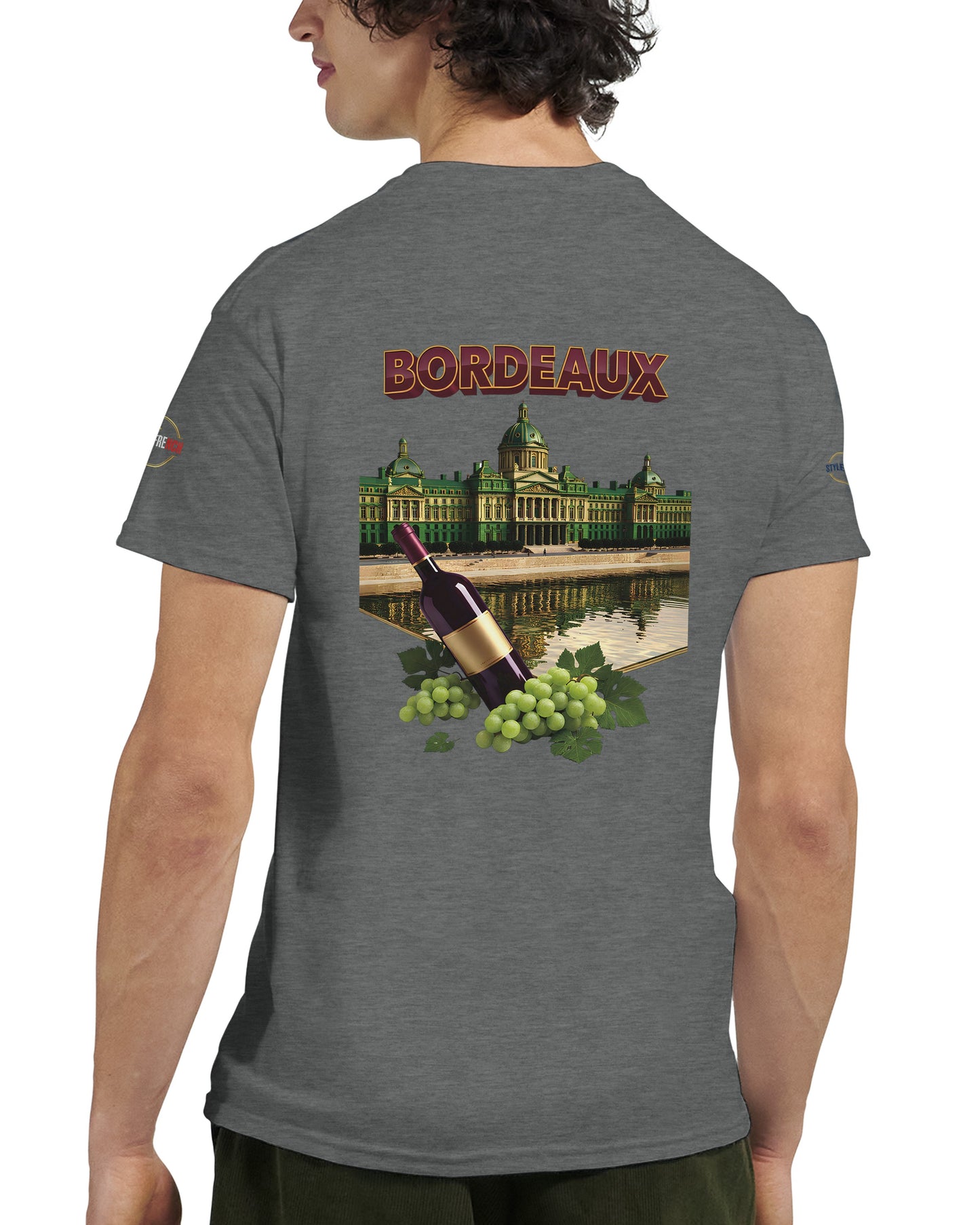 T-shirt Unisexe Bordeaux Ville de France – Coton Épais Premium