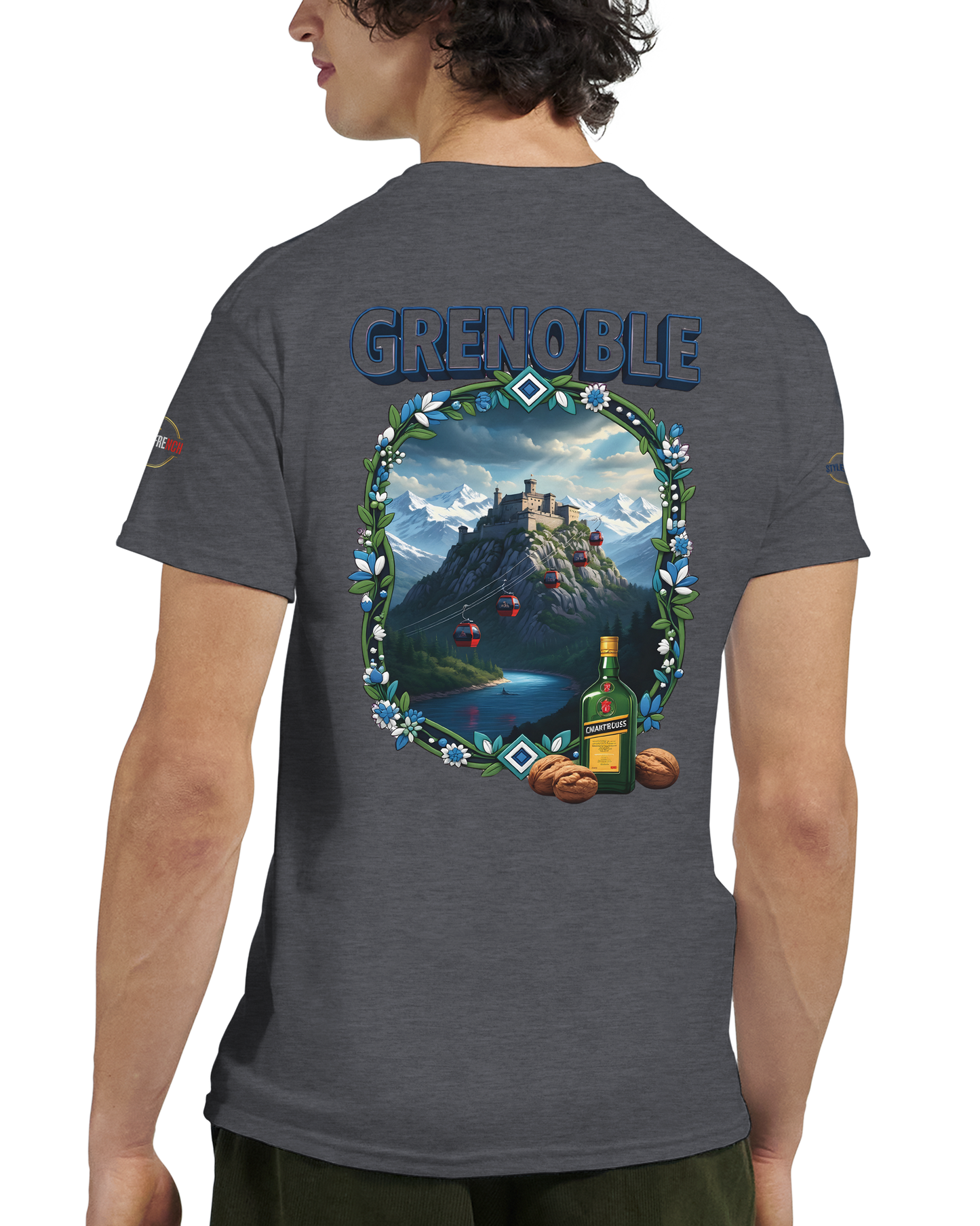 T-shirt Unisexe Grenoble - Ville de France - Coton Premium