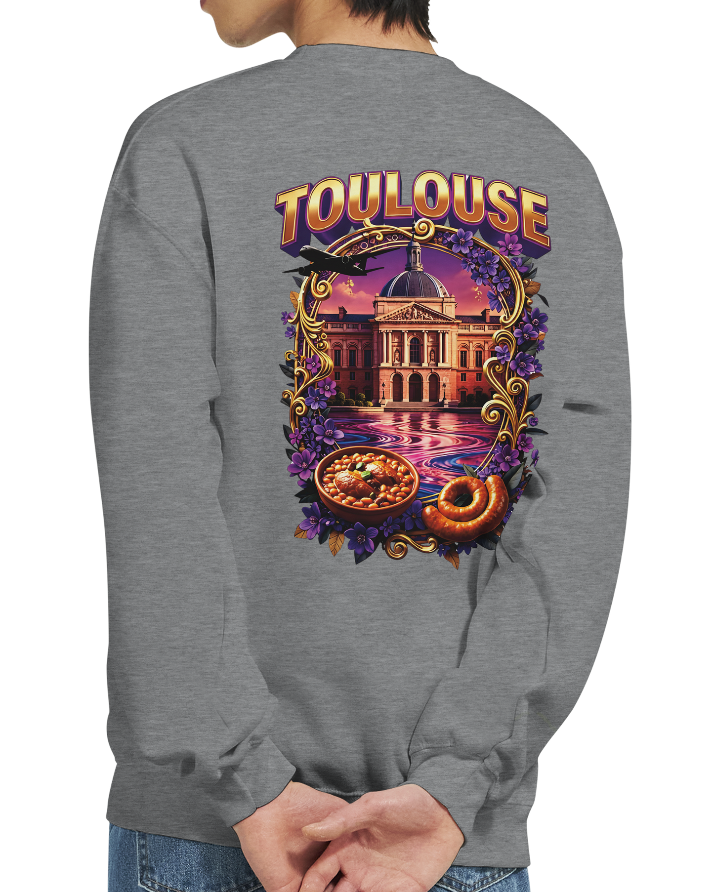 Sweat-shirt Unisexe Toulouse – Design Ville de France