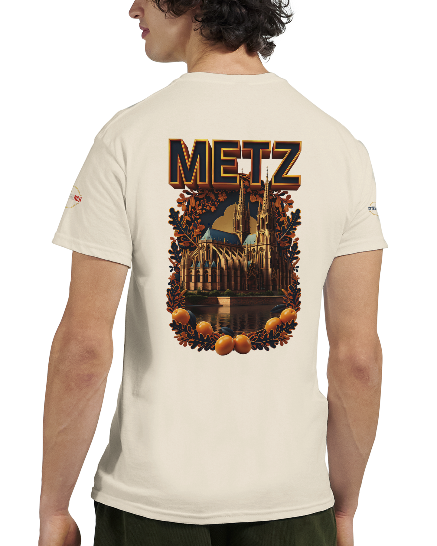 T-shirt Unisexe Metz - Design Ville de France en Coton Épais