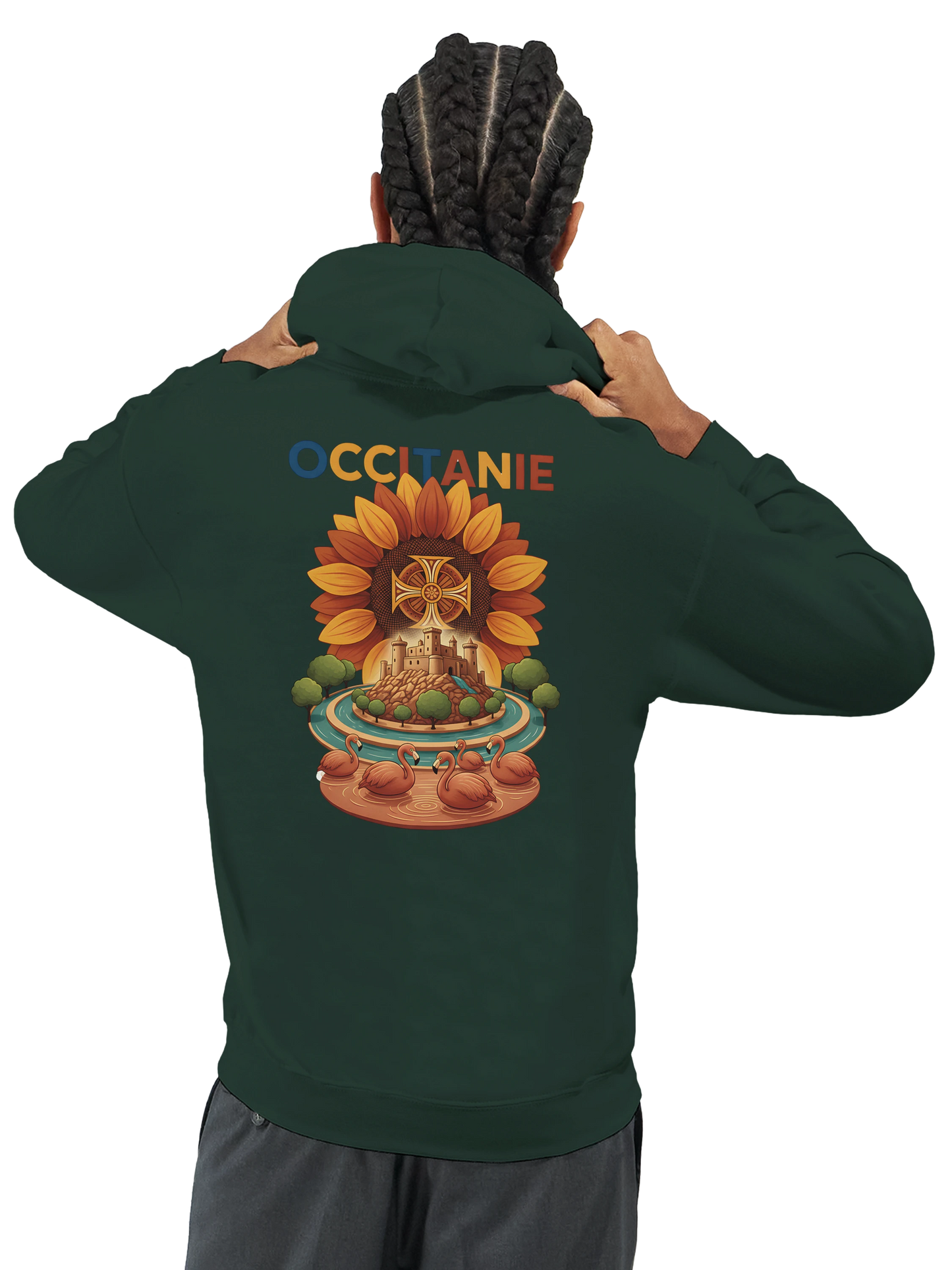 Sweat à Capuche Unisexe Occitanie – Hoodie Confortable et Résistant