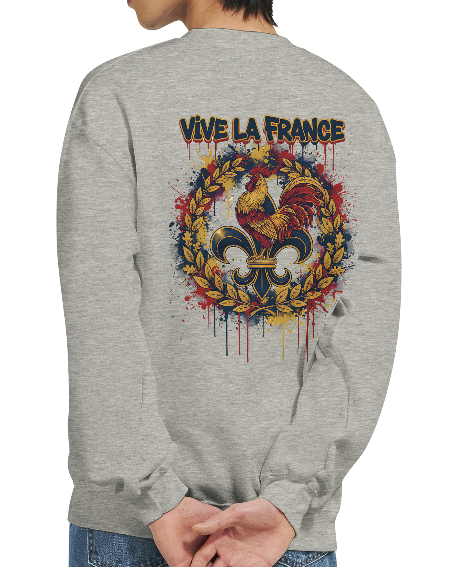 Sweat-shirt Homme Vive la France – Confort et Style Patriotique