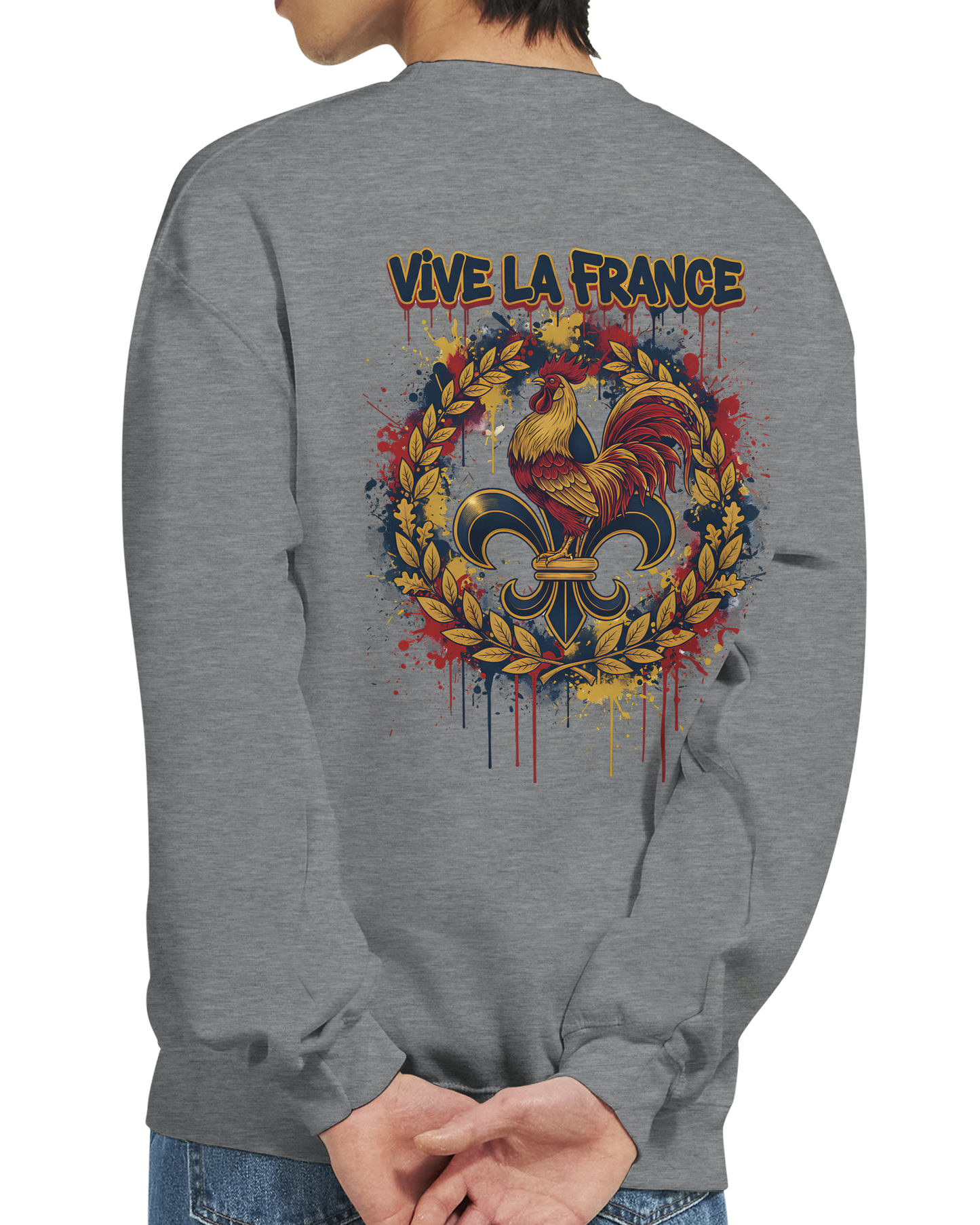 Sweat-shirt Homme Vive la France – Confort et Style Patriotique