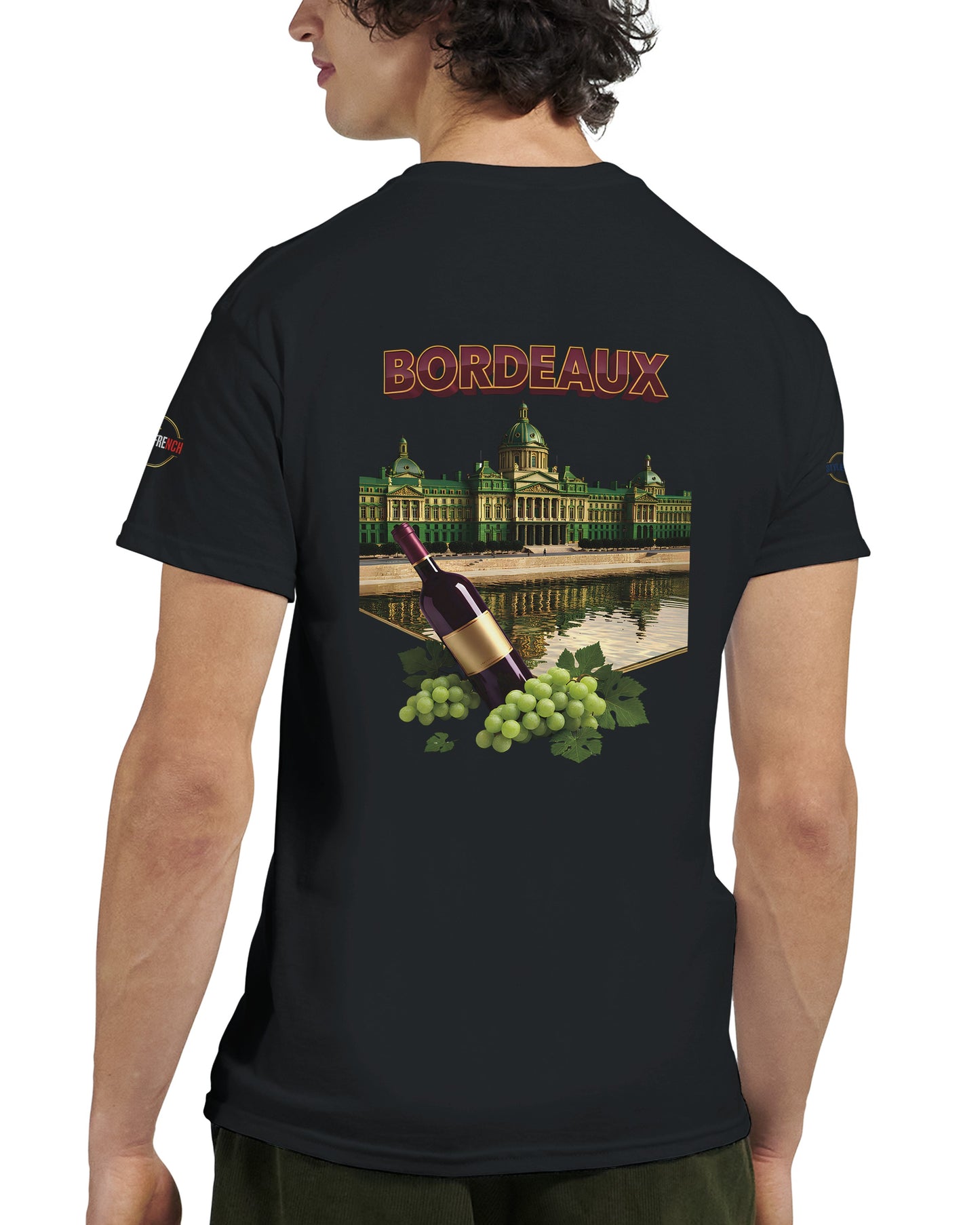 T-shirt Unisexe Bordeaux Ville de France – Coton Épais Premium