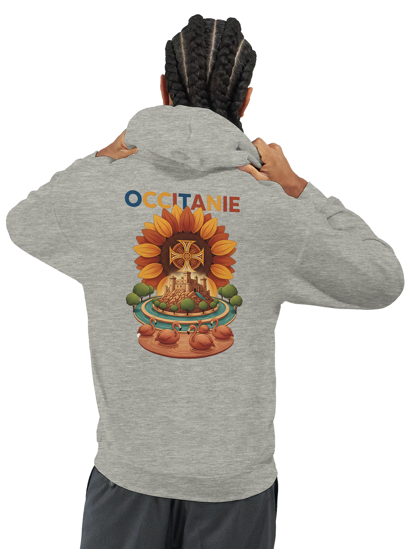 Sweat à Capuche Unisexe Occitanie – Hoodie Confortable et Résistant