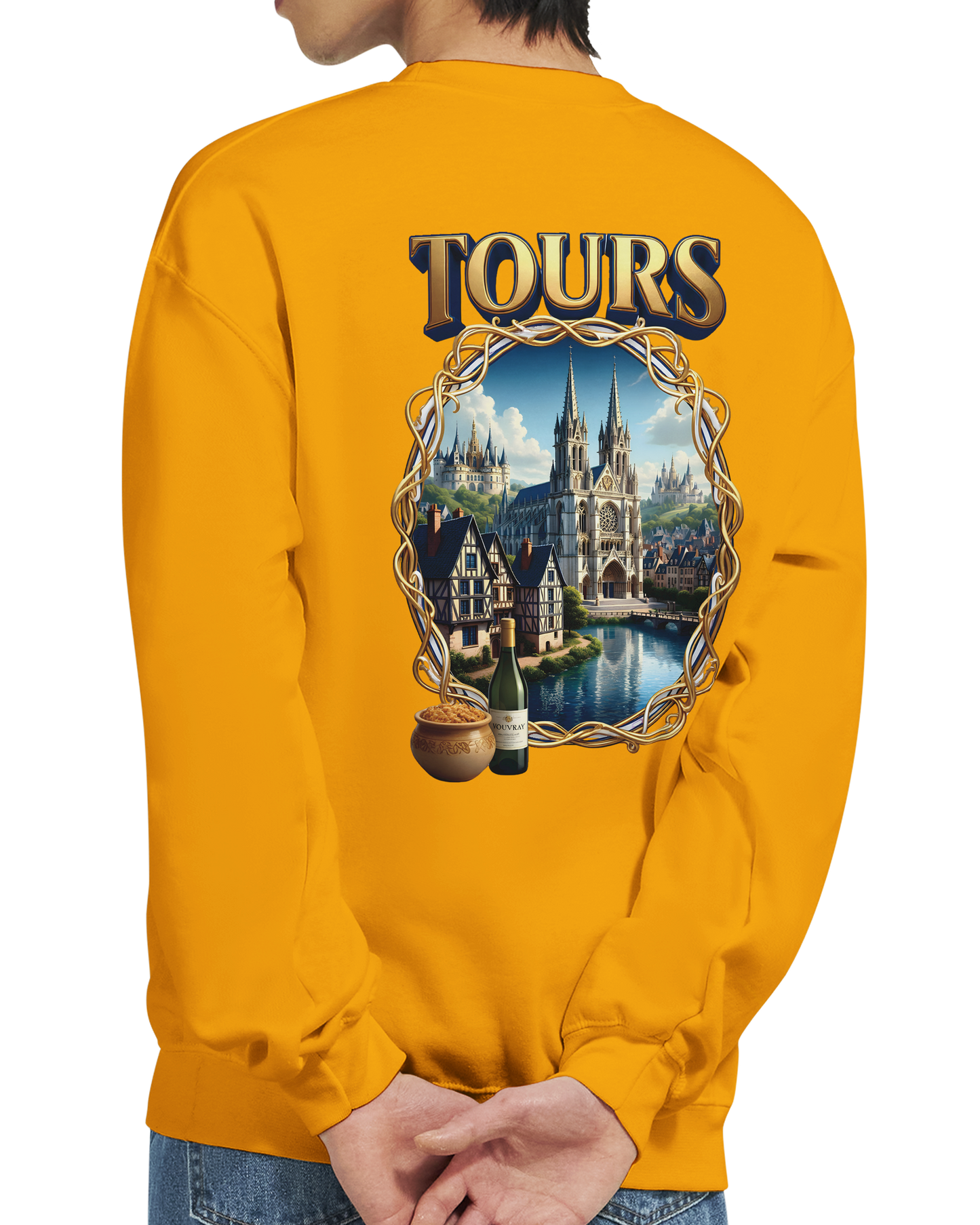 Sweat-shirt Unisexe Tours France - Classique et Confortable