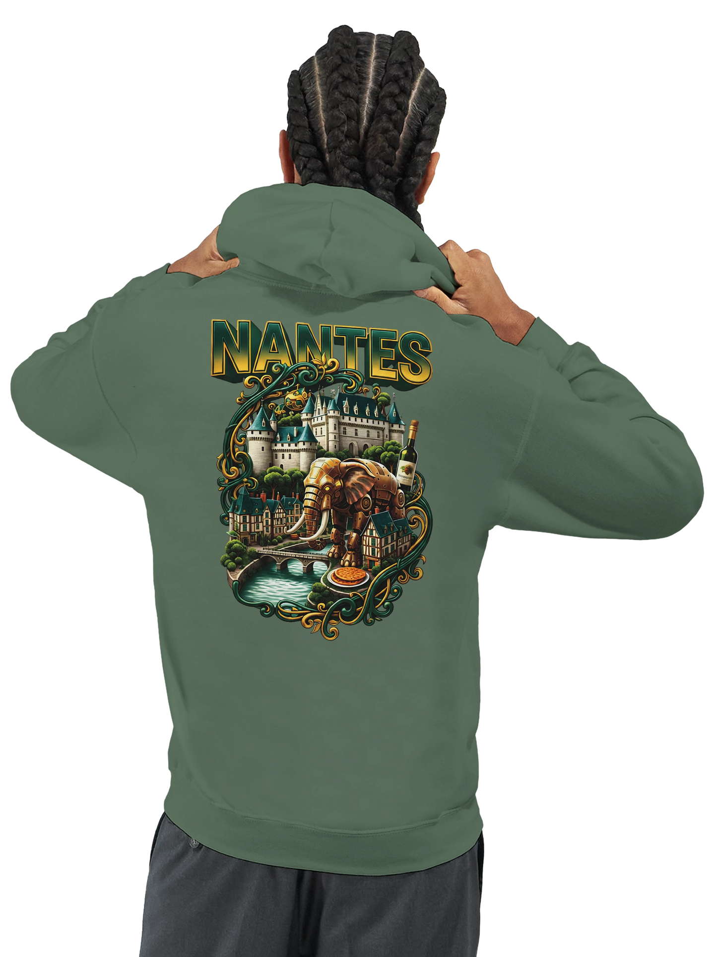 Sweat à capuche unisexe Nantes – Confort premium et style urbain