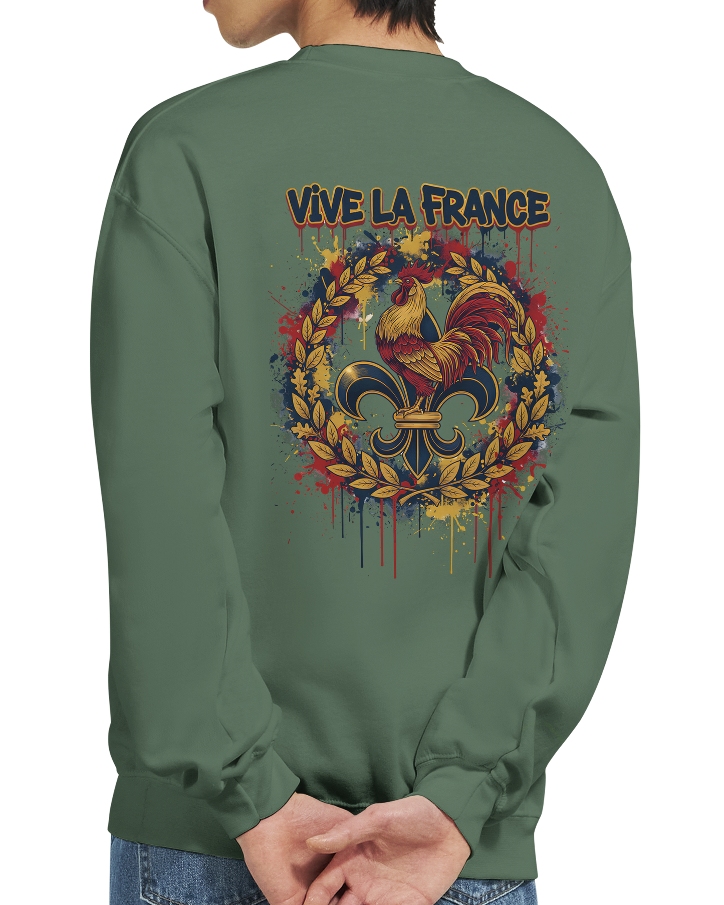 Sweat-shirt Homme Vive la France – Confort et Style Patriotique