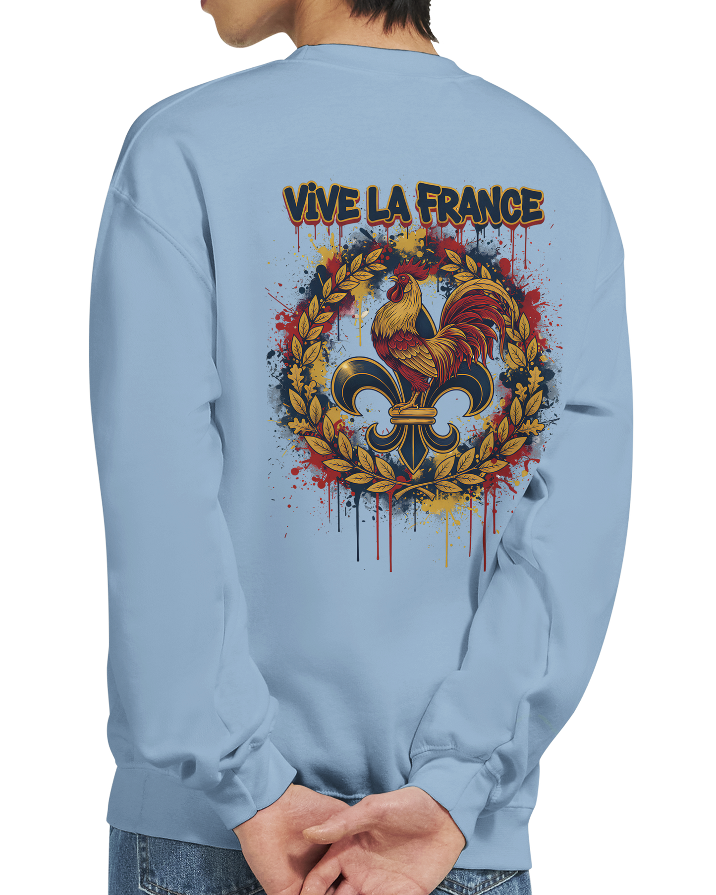 Sweat-shirt Homme Vive la France – Confort et Style Patriotique