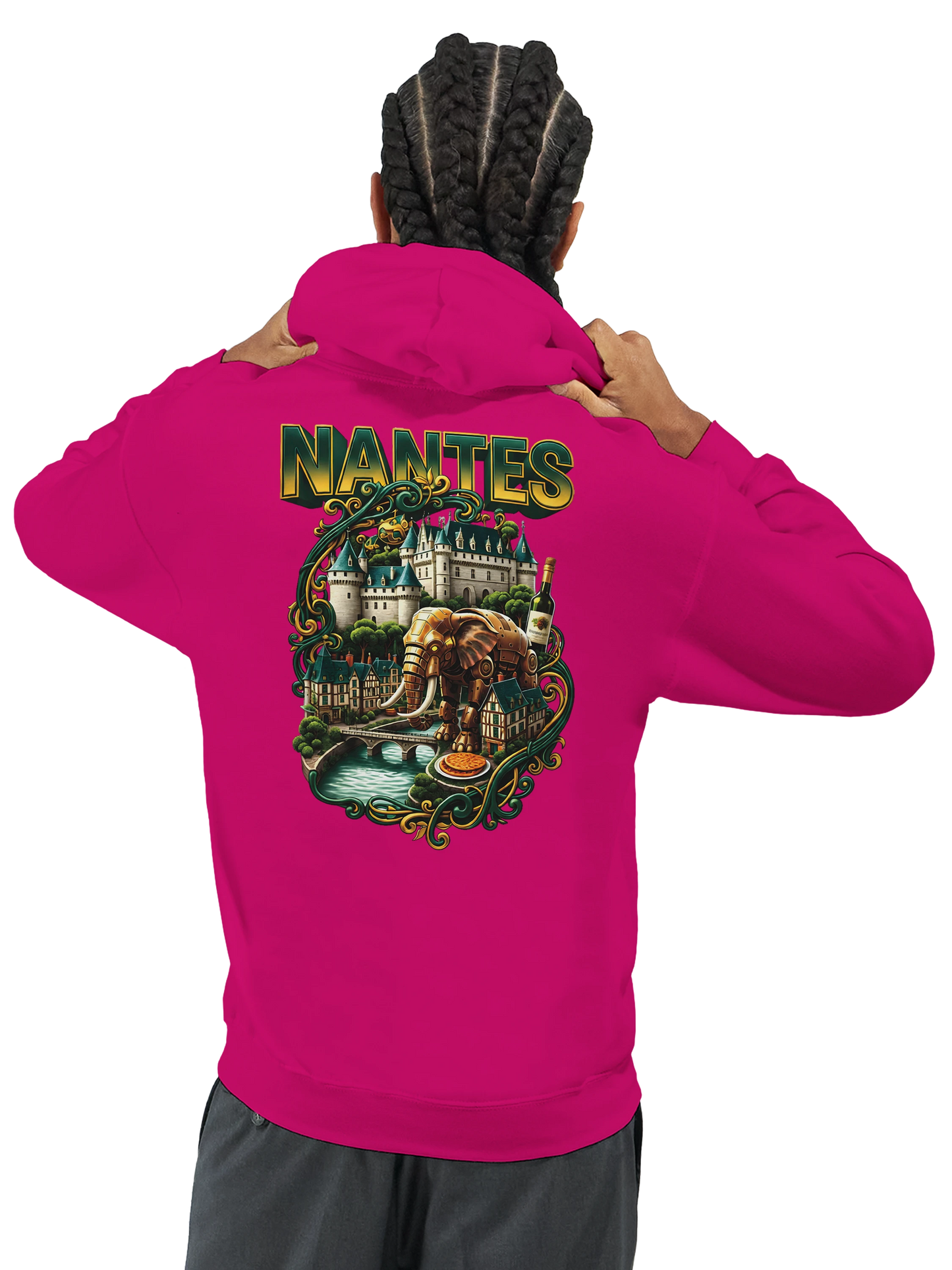 Sweat à capuche unisexe Nantes – Confort premium et style urbain