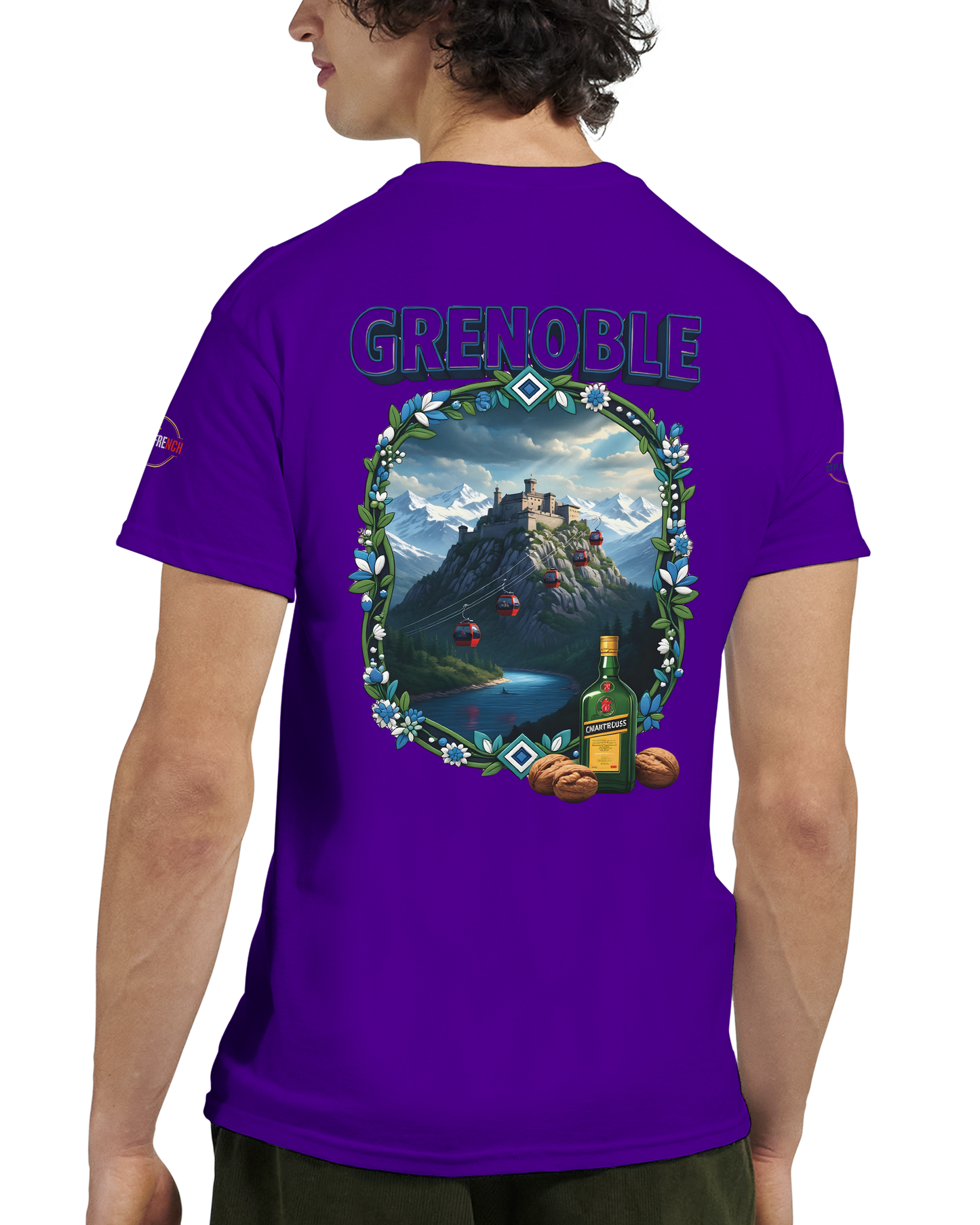T-shirt Unisexe Grenoble - Ville de France - Coton Premium