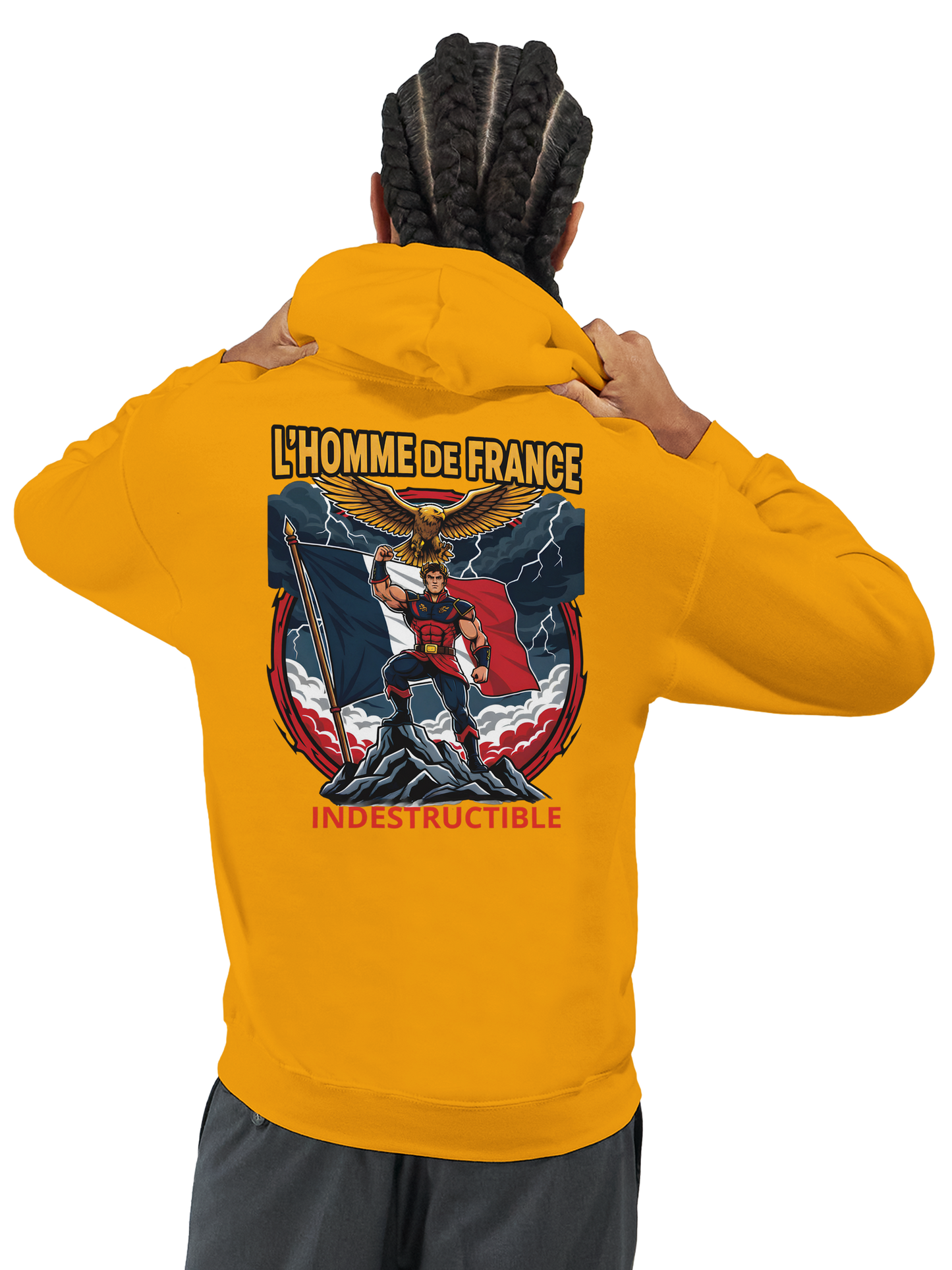 Sweat à Capuche Homme homme de France - Design France - Confort Premium