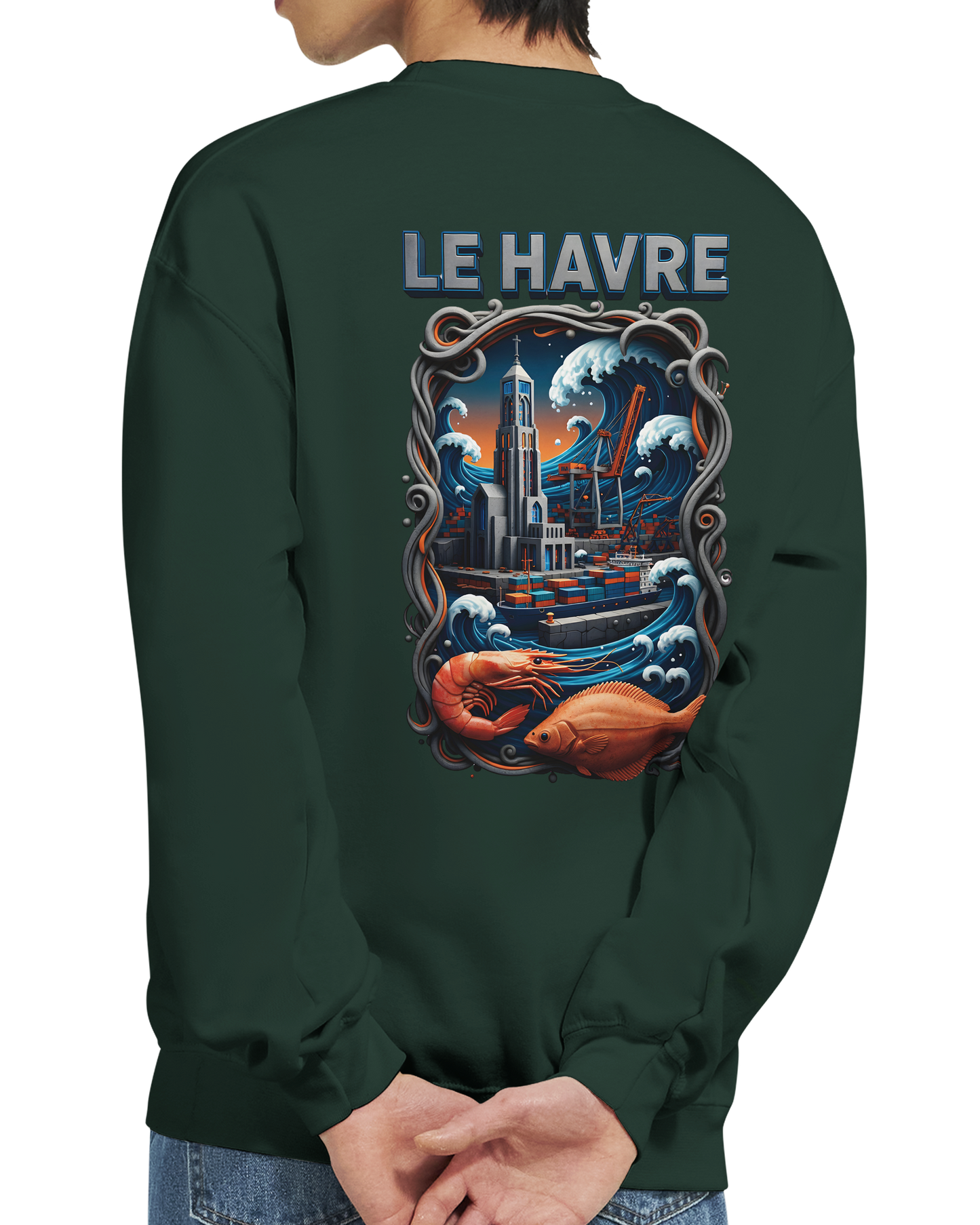 Sweat-shirt Unisexe Le Havre – Pull Classique Confortable