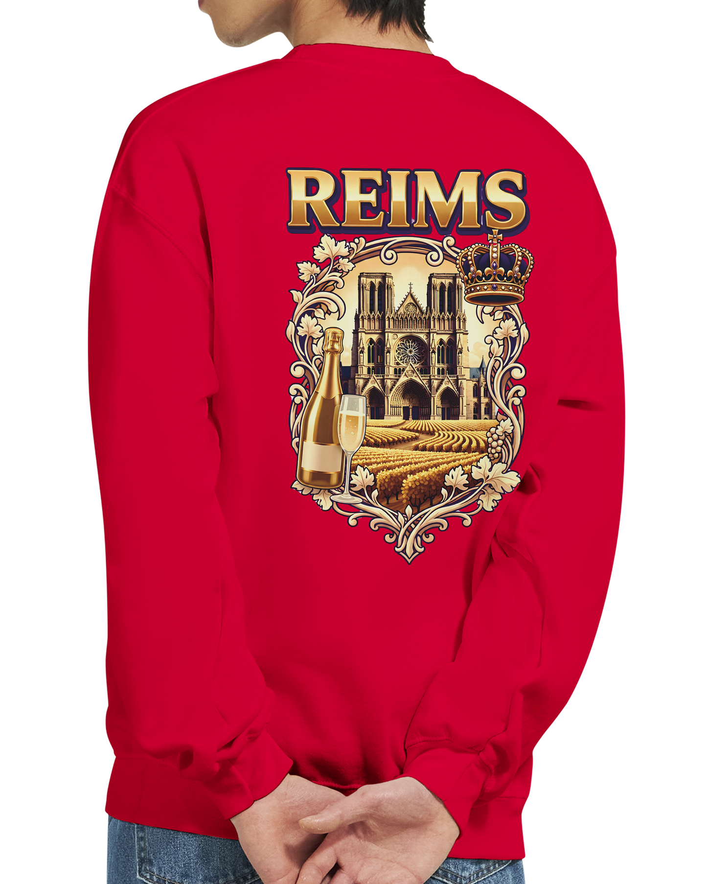 Sweat-shirt Reims – Sweat à col rond confortable en coton mélangé