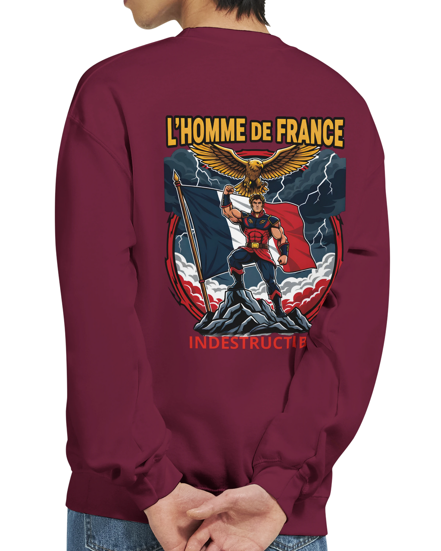 Sweat-shirt Homme France - Premium Cotton Blend Crewneck