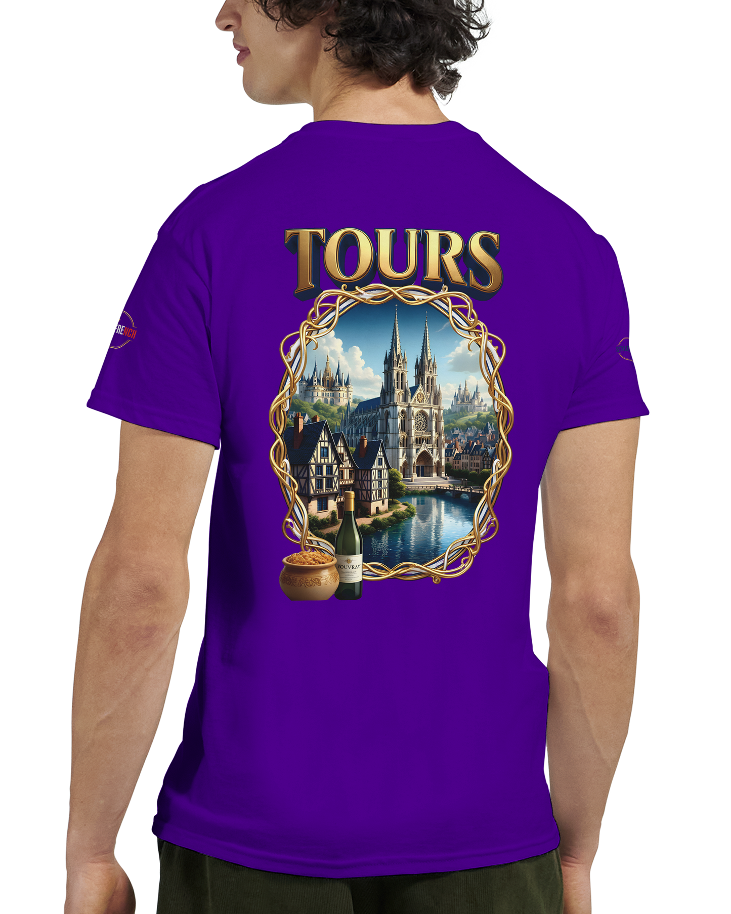 T-shirt Unisexe Tours Ville de France – Coton Épais Premium