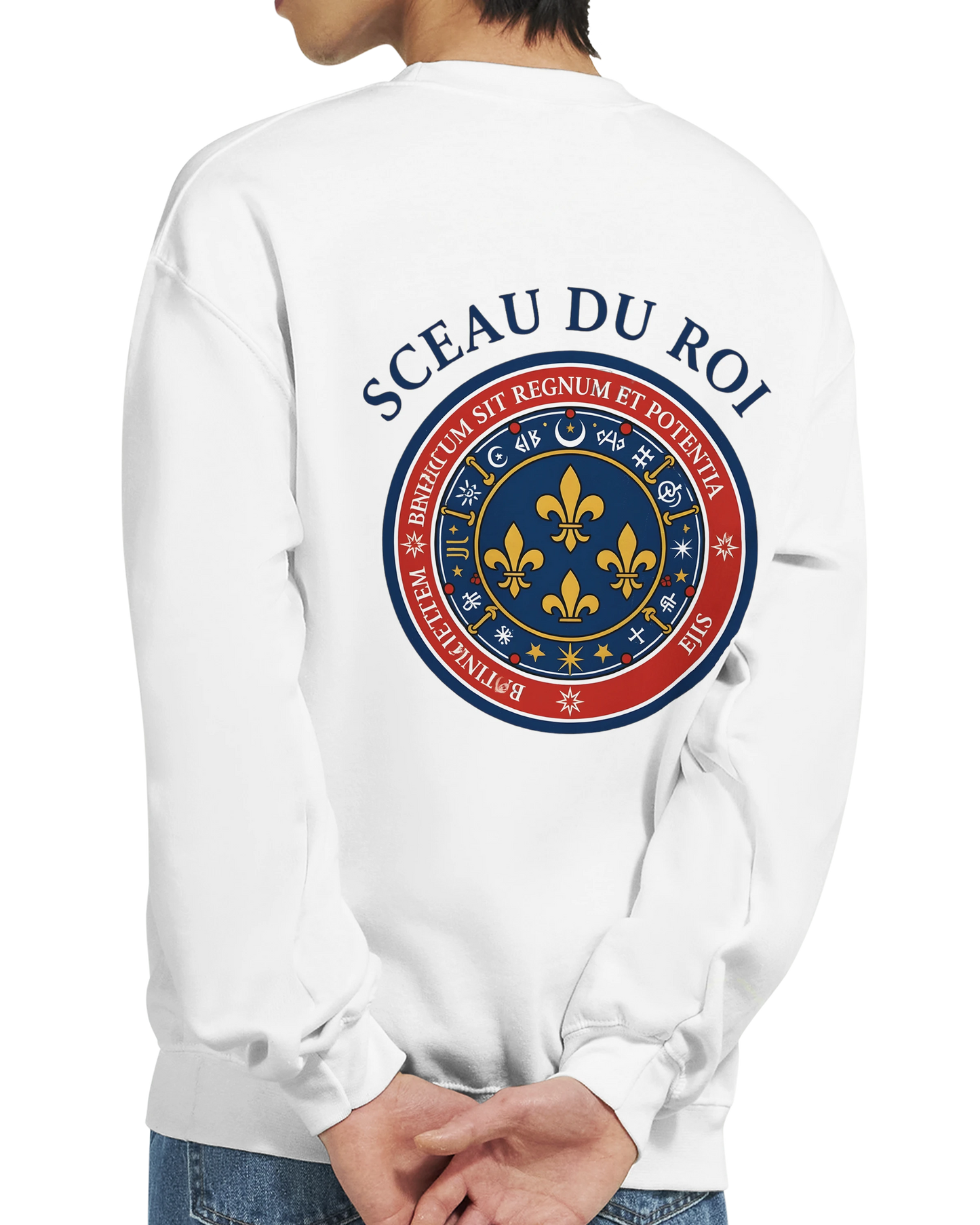 Sweat-shirt Homme Le Sceau du Roi - Coupe Classique Confortable