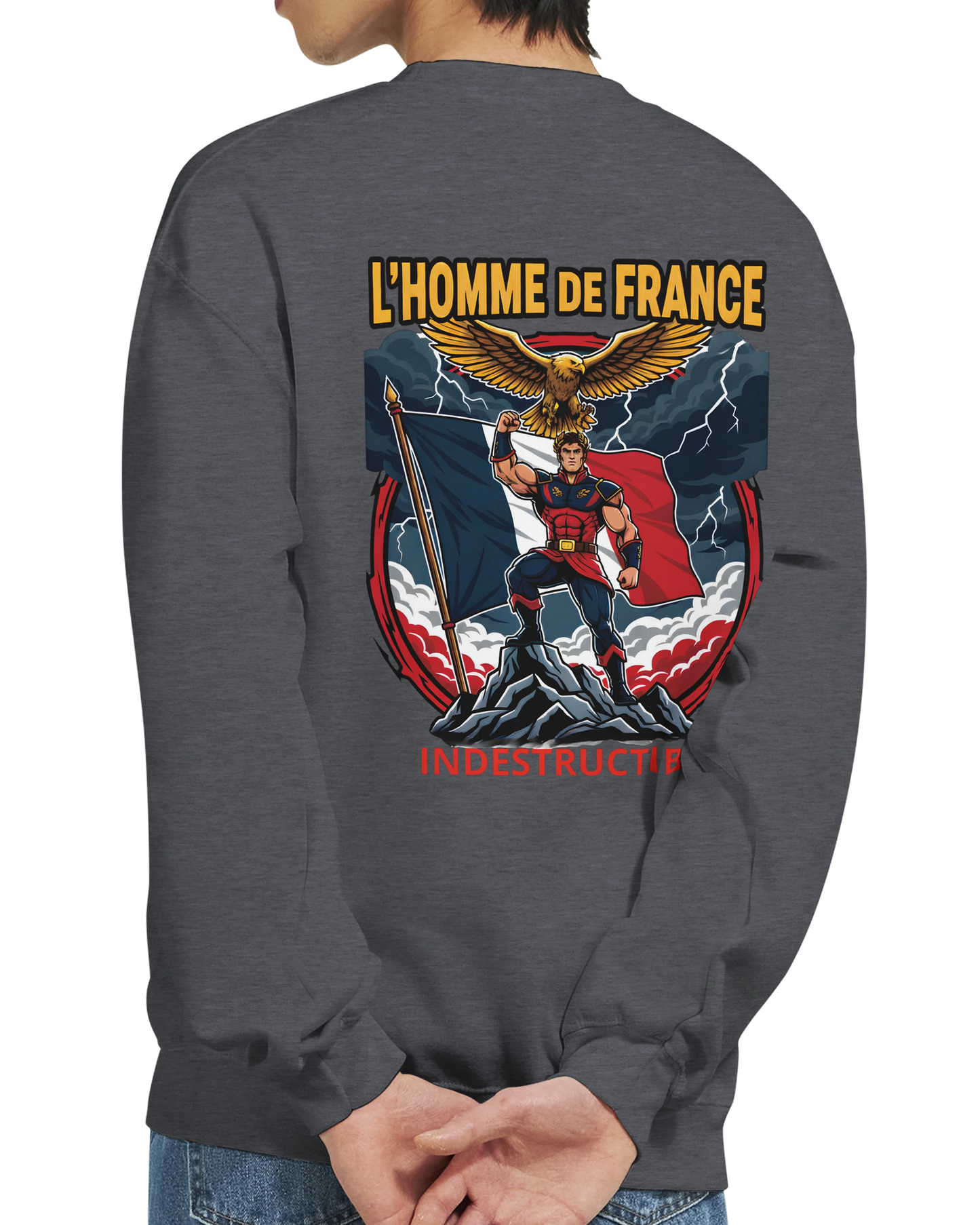 Sweat-shirt Homme France - Premium Cotton Blend Crewneck