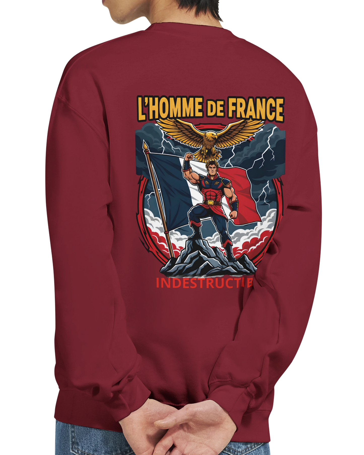 Sweat-shirt Homme France - Premium Cotton Blend Crewneck