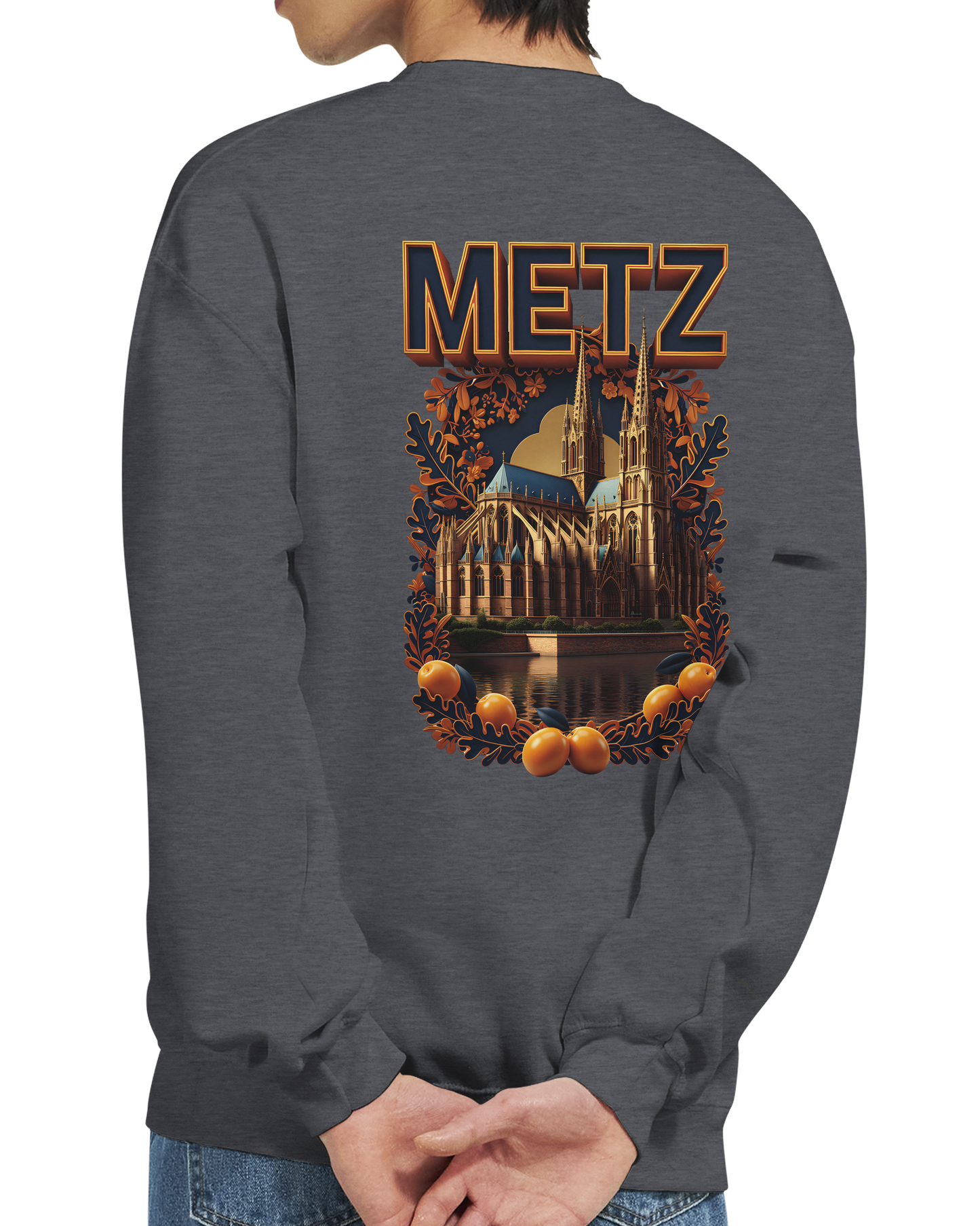 Sweat-shirt unisexe Metz – Coupe classique et confort premium