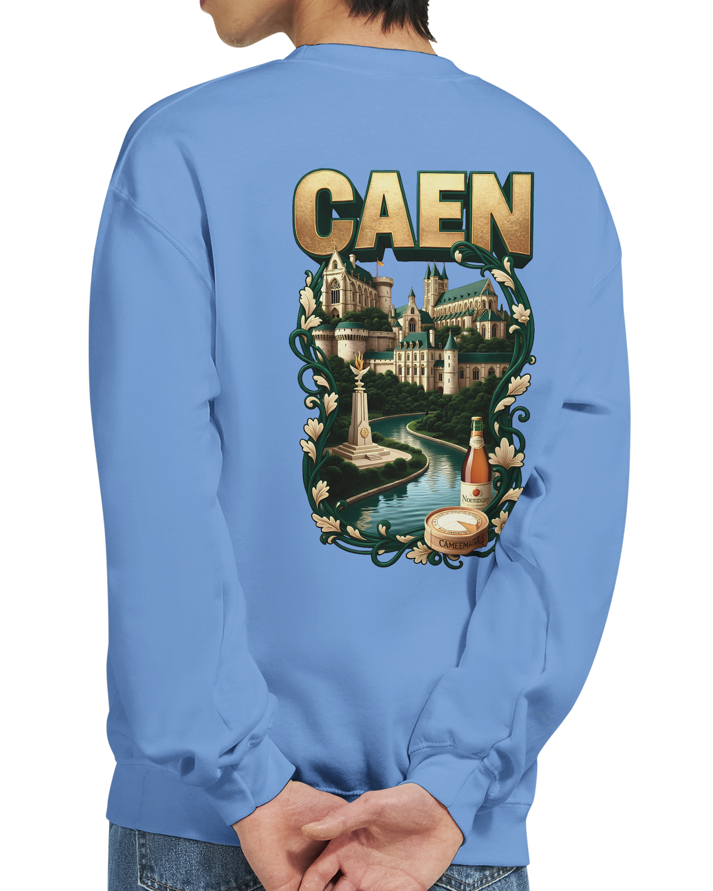 Sweat-shirt Unisexe Caen - Ville de France - Confort Classique