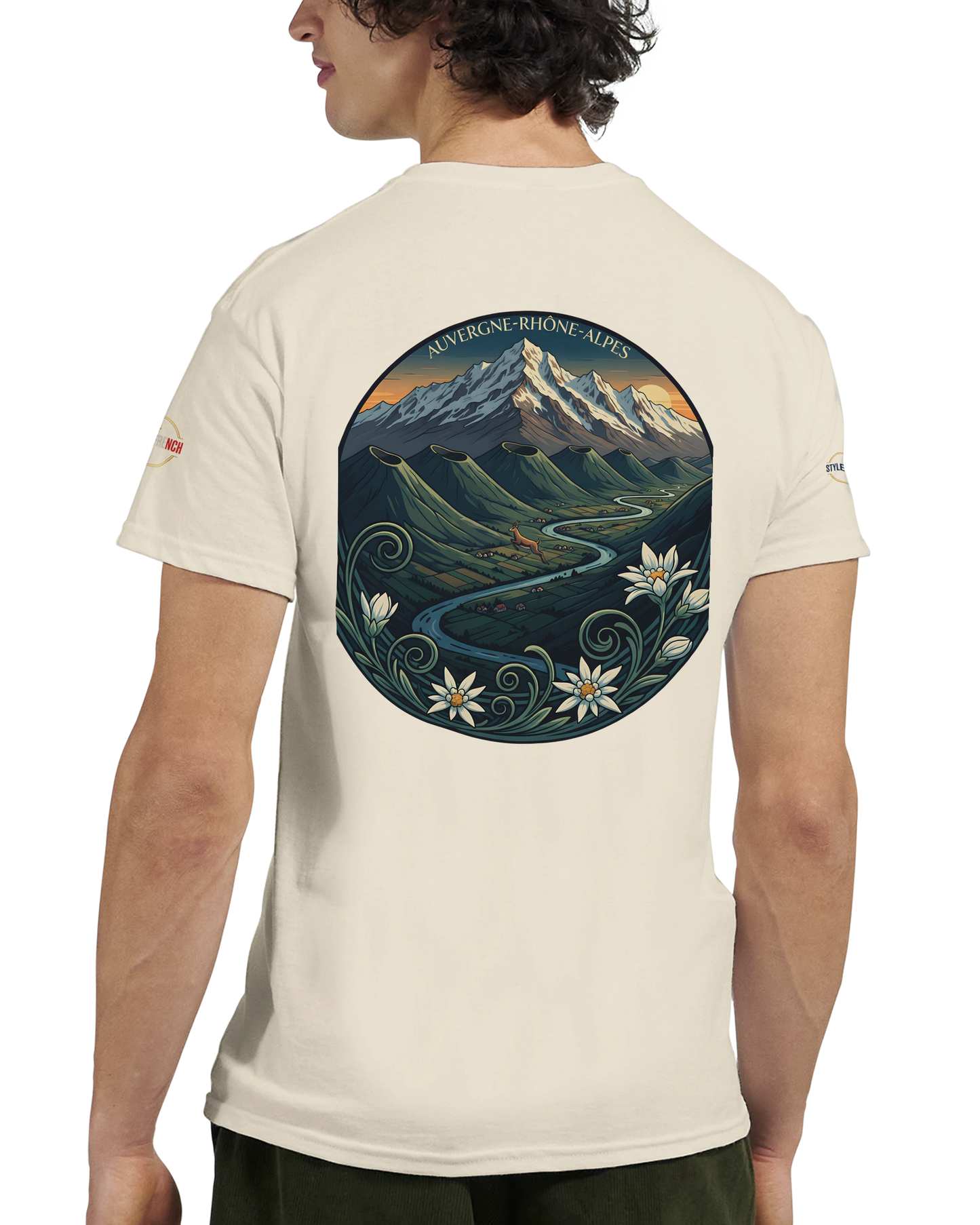 T-Shirt  Auvergne -Rhône -Alpes – Coupe Confortable et Durable