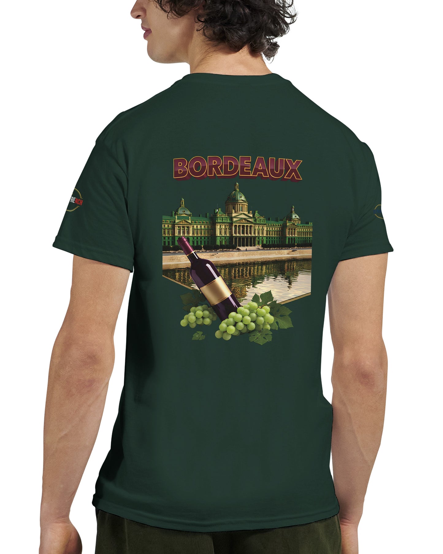 T-shirt Unisexe Bordeaux Ville de France – Coton Épais Premium