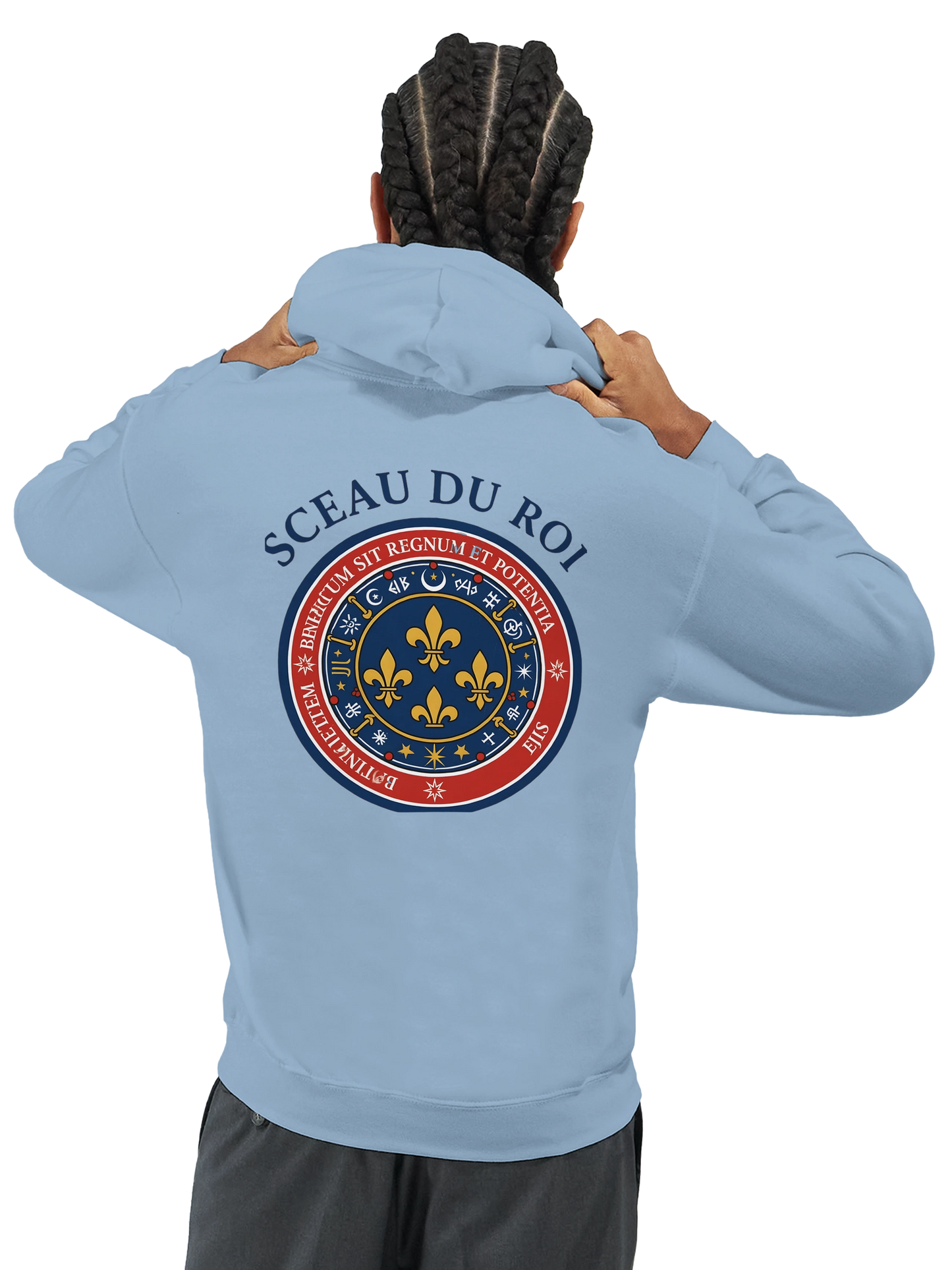 Sweat à capuche Le Sceau du Roi pour homme – Hoodie premium en coton mélangé