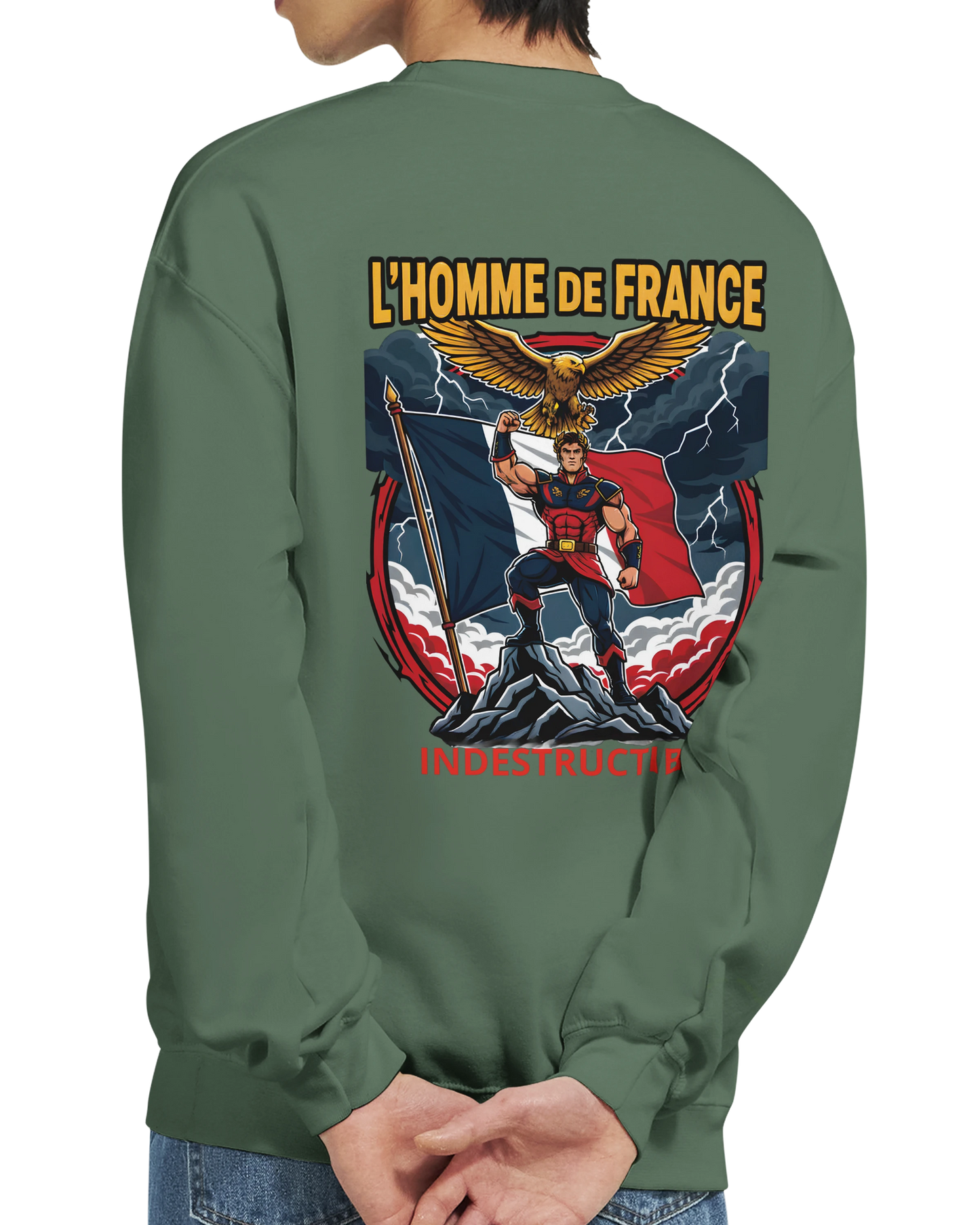 Sweat-shirt Homme France - Premium Cotton Blend Crewneck