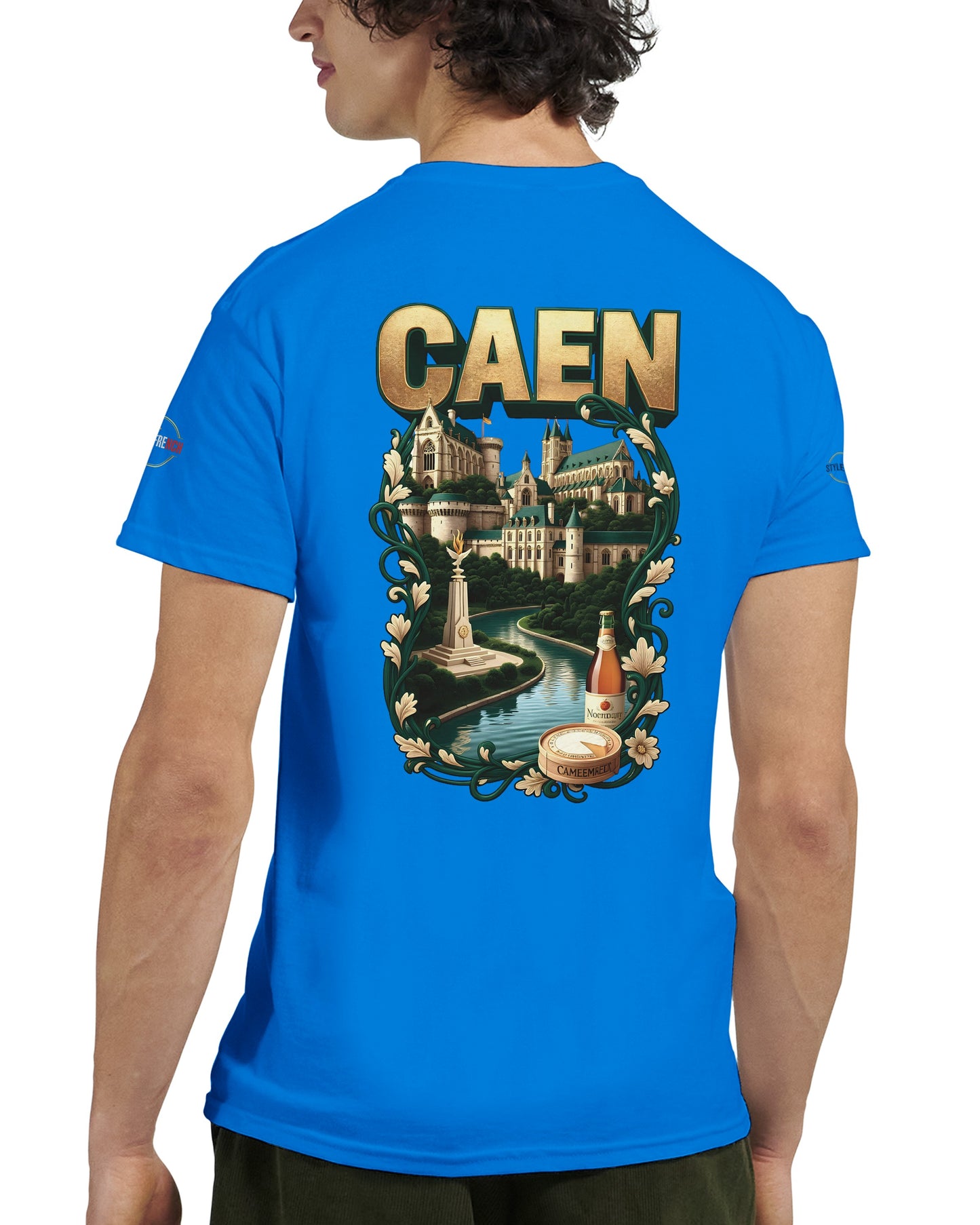 T-shirt Unisexe Caen - Ville de France - Design Classique en Coton