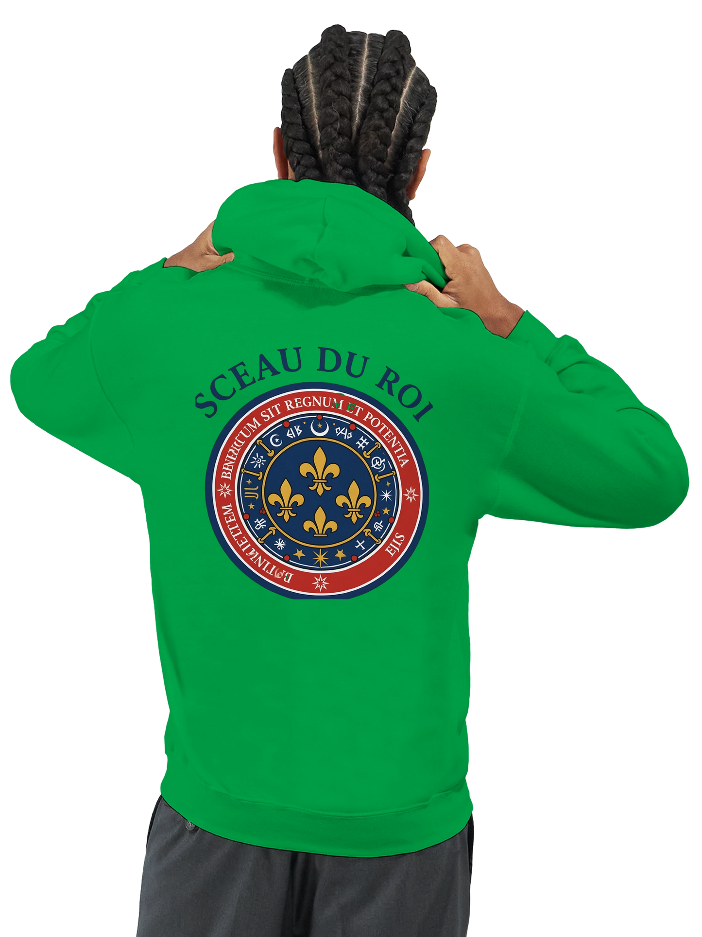 Sweat à capuche Le Sceau du Roi pour homme – Hoodie premium en coton mélangé