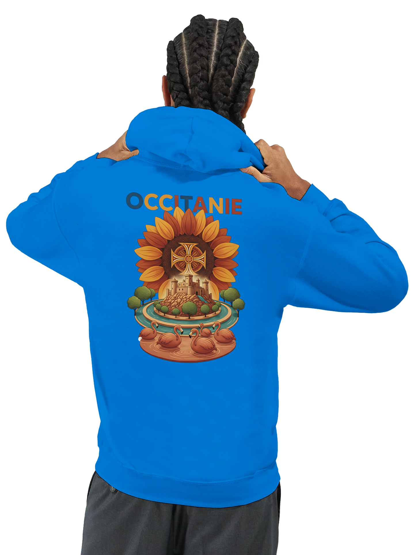 Sweat à Capuche Unisexe Occitanie – Hoodie Confortable et Résistant