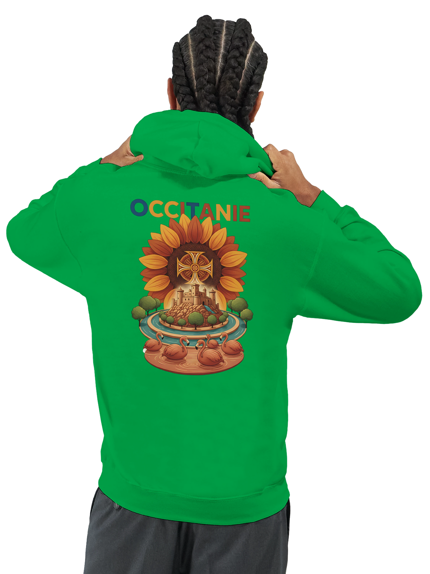 Sweat à Capuche Unisexe Occitanie – Hoodie Confortable et Résistant