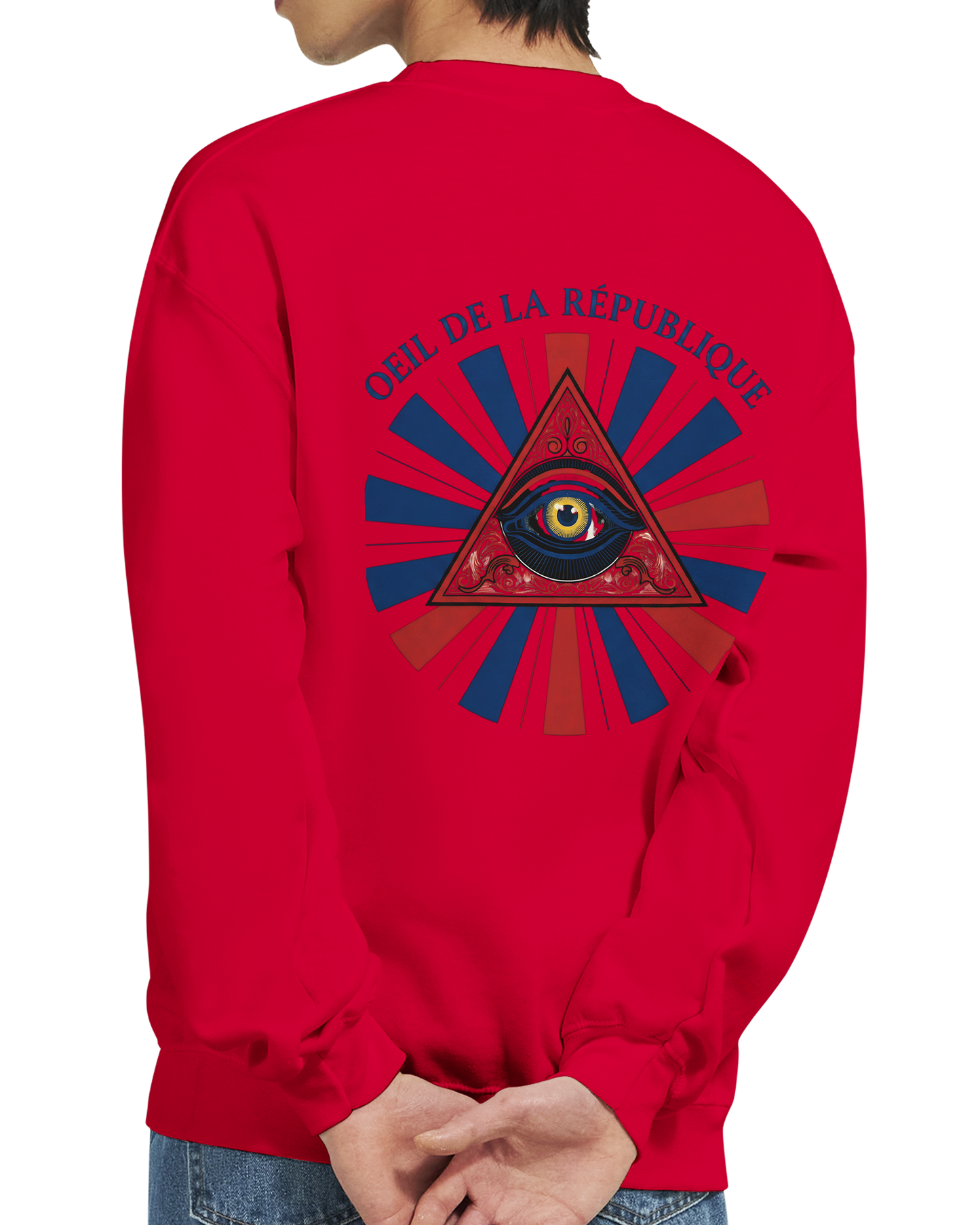 Sweat-shirt Homme Œil de la République - Confort Premium et Design Graphique