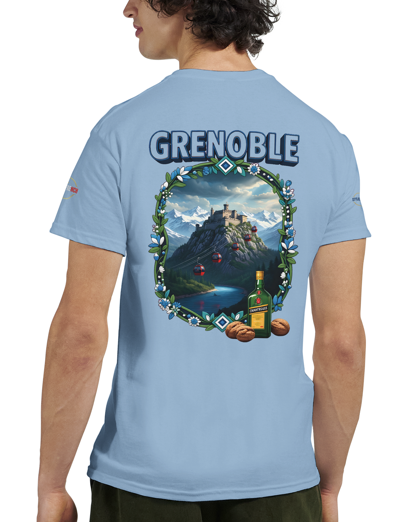 T-shirt Unisexe Grenoble - Ville de France - Coton Premium