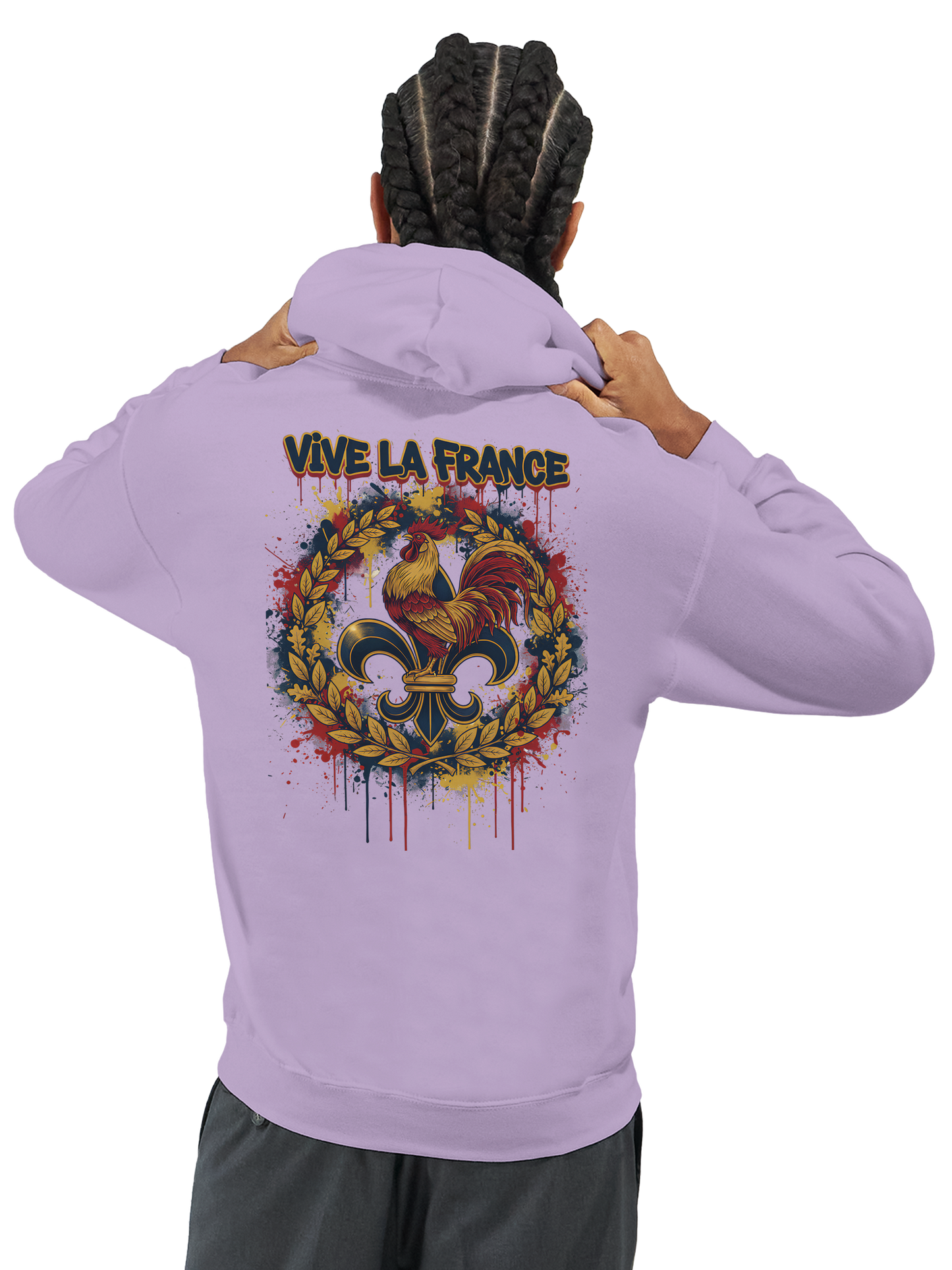 Sweat à Capuche Homme Vive la France – Confort et Style Tricolore