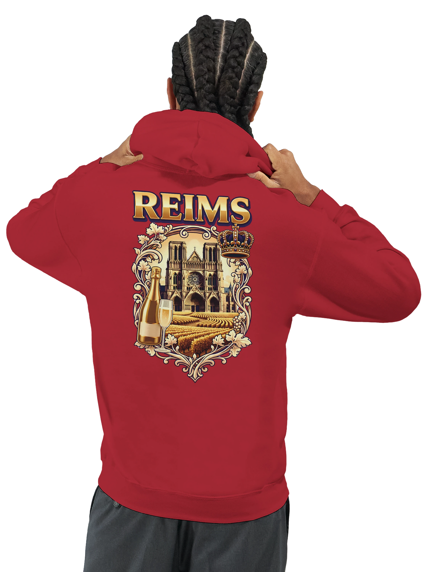 Sweat à capuche unisexe Reims - Confort premium avec conseils d'entretien