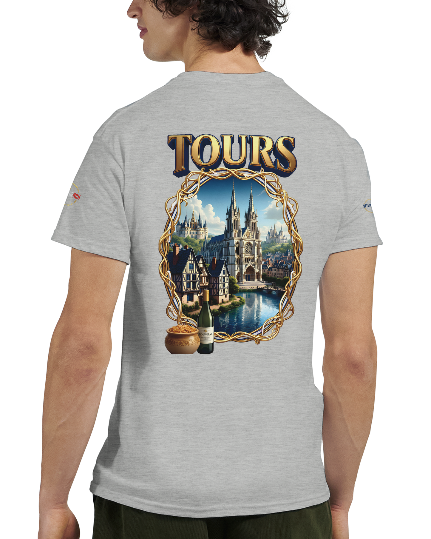 T-shirt Unisexe Tours Ville de France – Coton Épais Premium