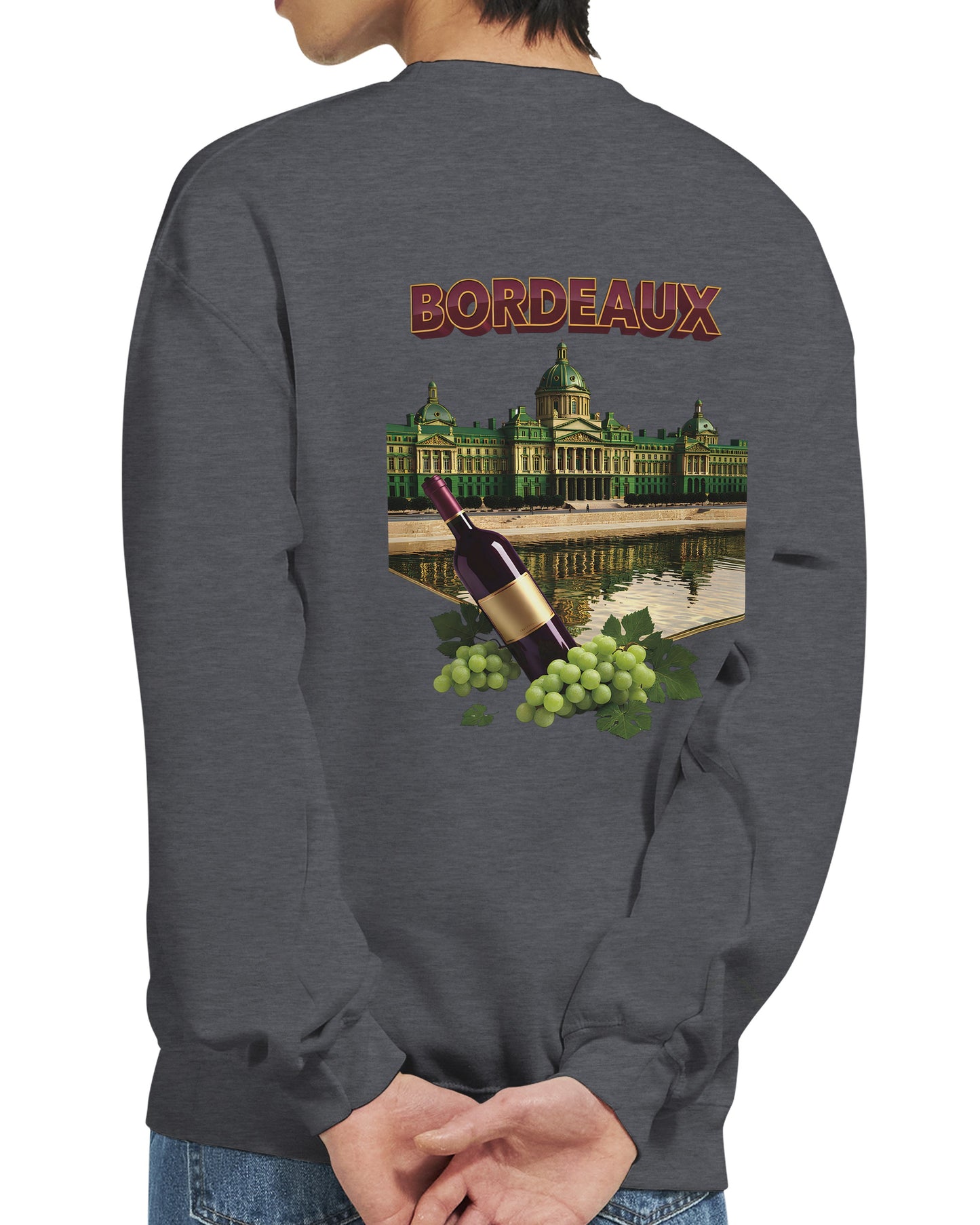 Sweat-shirt Unisexe Bordeaux Ville de France – Classique et Confortable