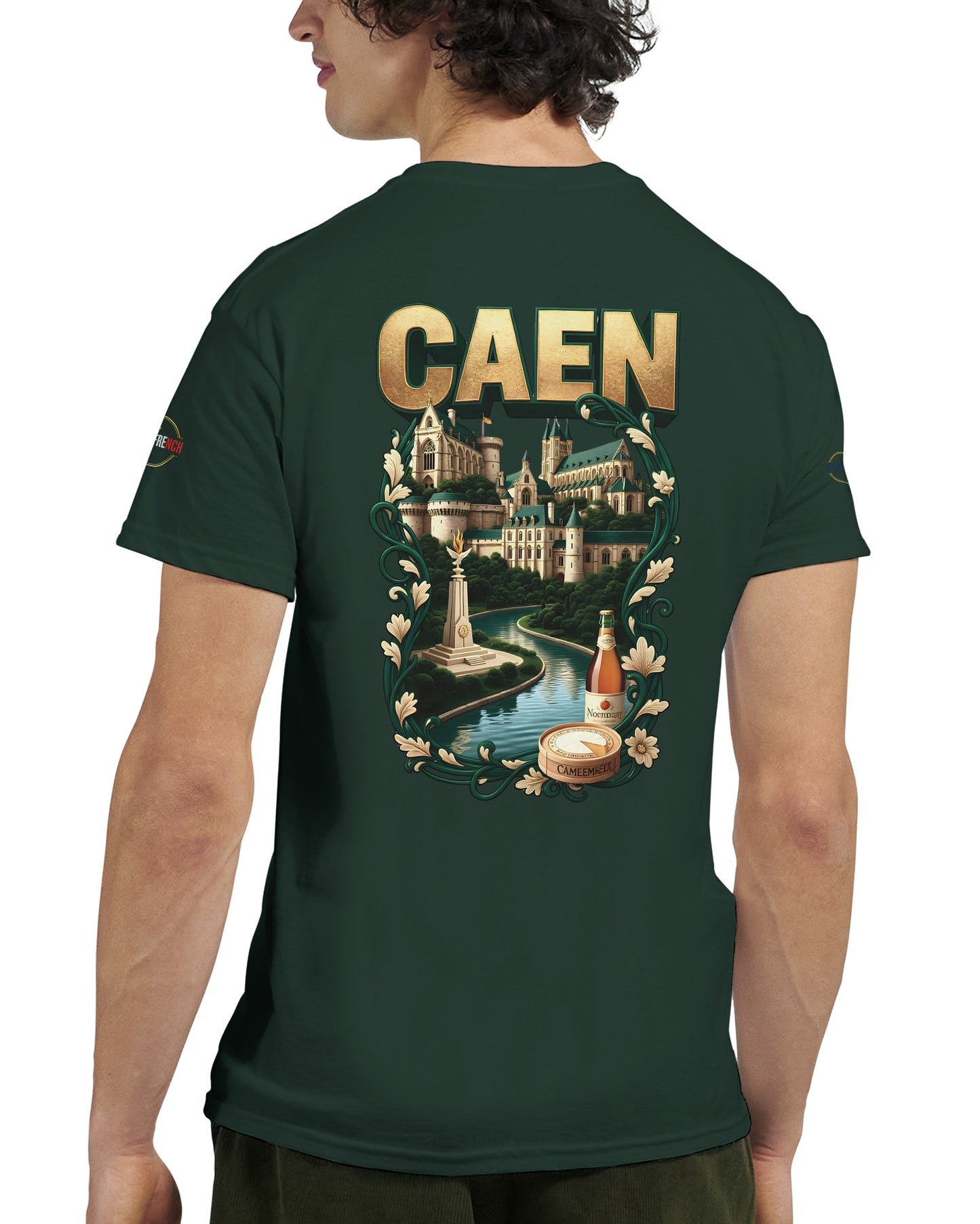 T-shirt Unisexe Caen - Ville de France - Design Classique en Coton