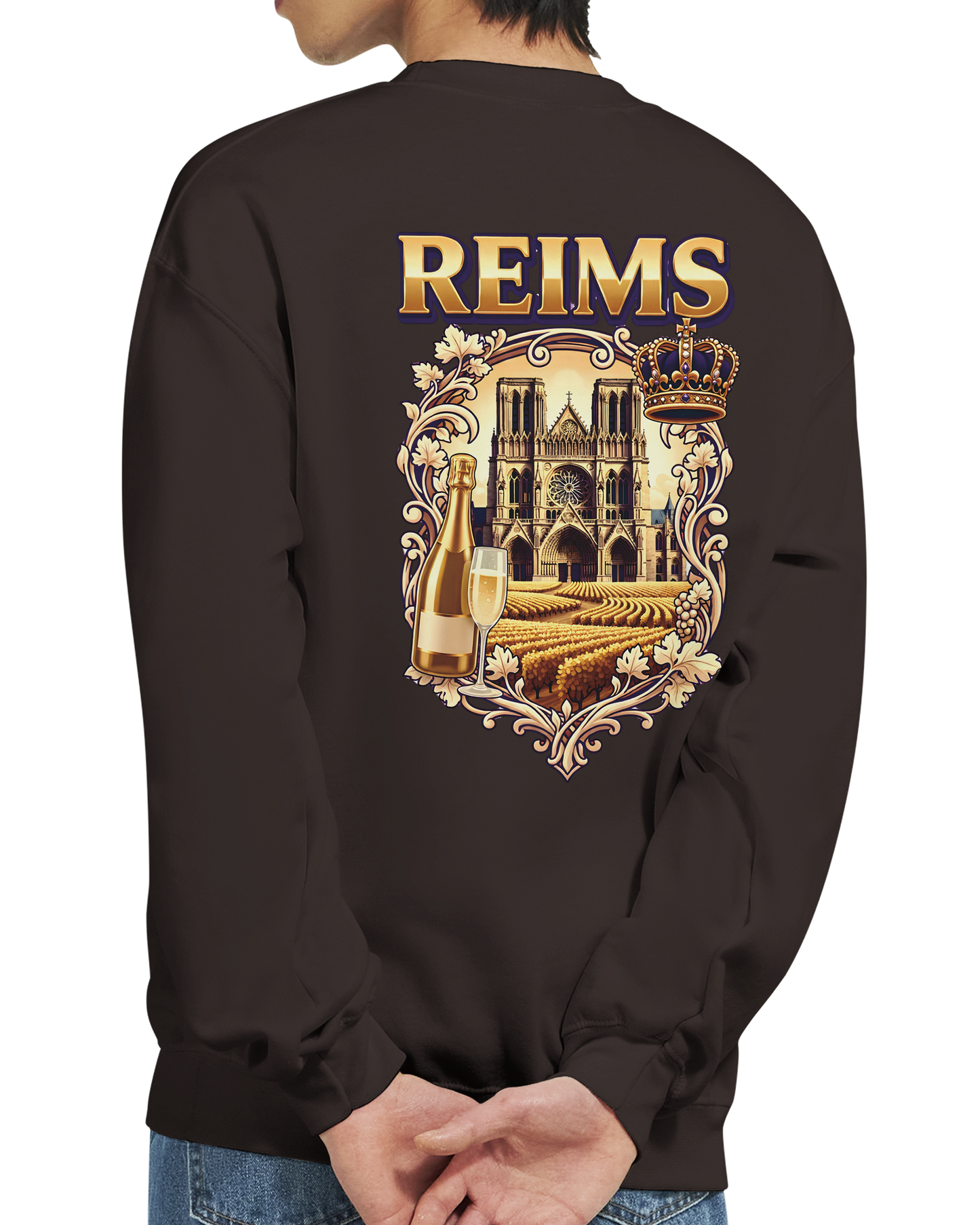 Sweat-shirt Reims – Sweat à col rond confortable en coton mélangé