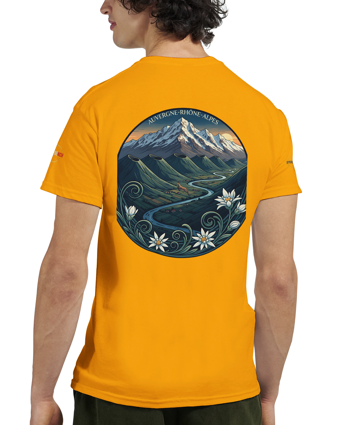 T-Shirt  Auvergne -Rhône -Alpes – Coupe Confortable et Durable