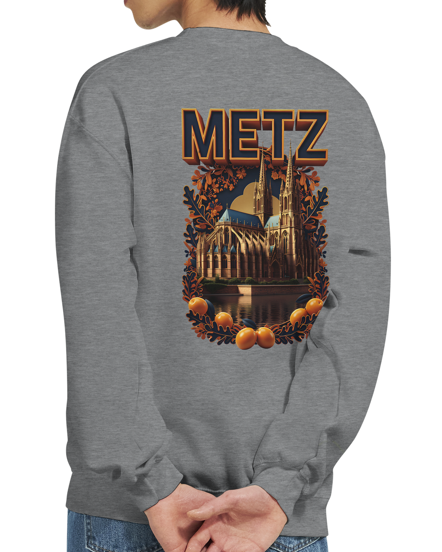 Sweat-shirt unisexe Metz – Coupe classique et confort premium