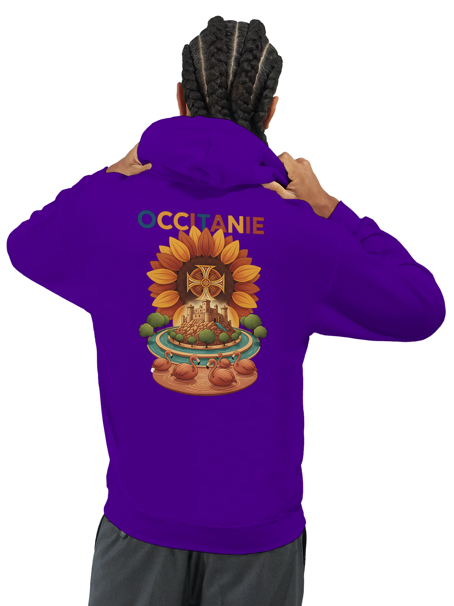 Sweat à Capuche Unisexe Occitanie – Hoodie Confortable et Résistant