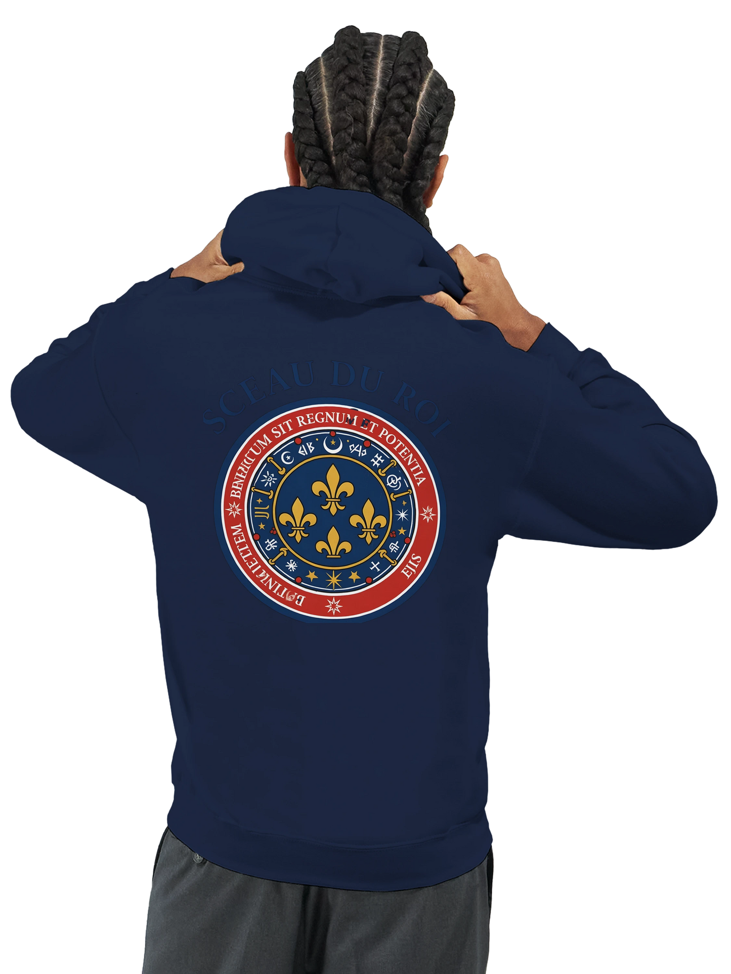Sweat à capuche Le Sceau du Roi pour homme – Hoodie premium en coton mélangé