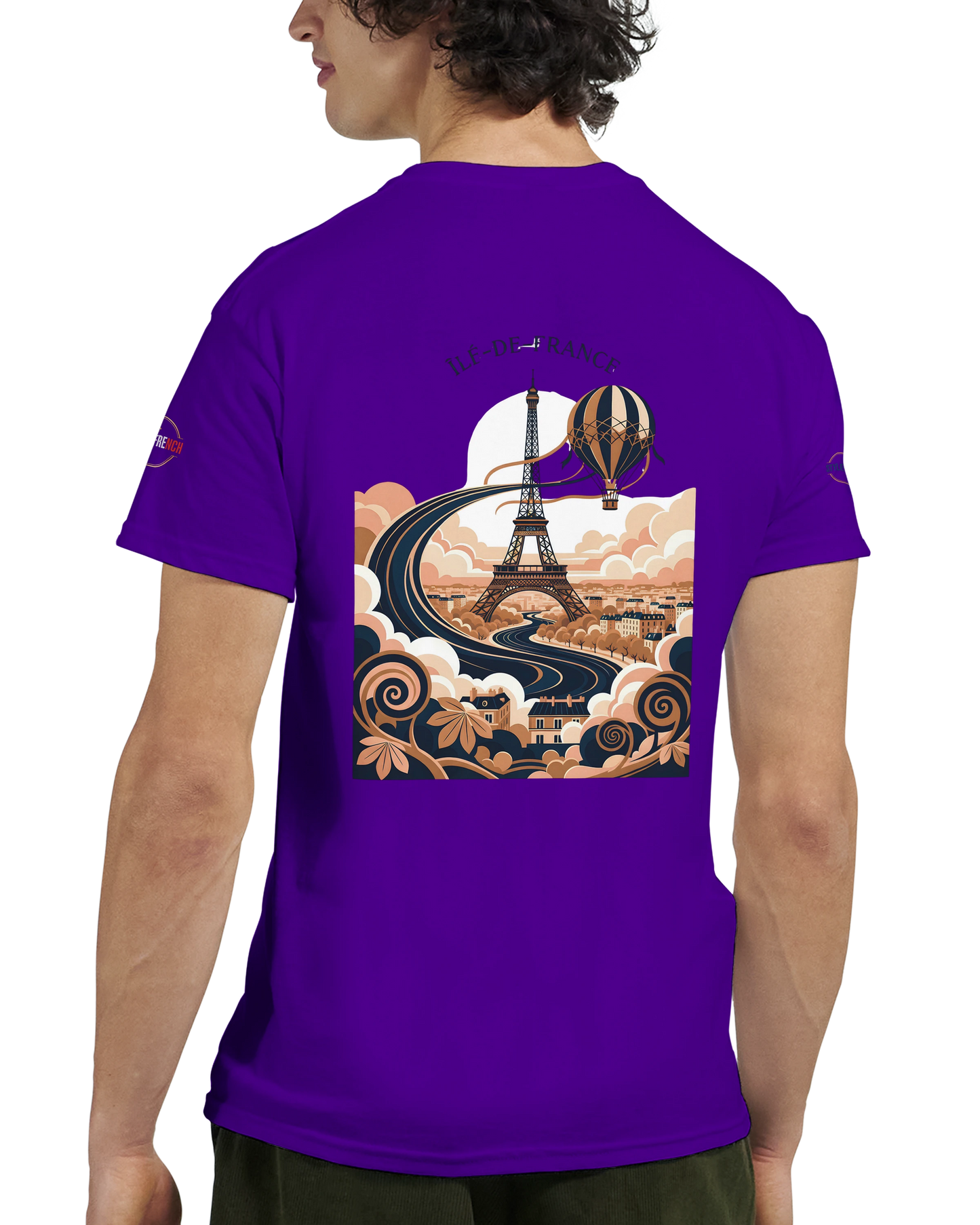 T-shirt Unisexe Île-de-France – Coton Épais à Coupe Classique
