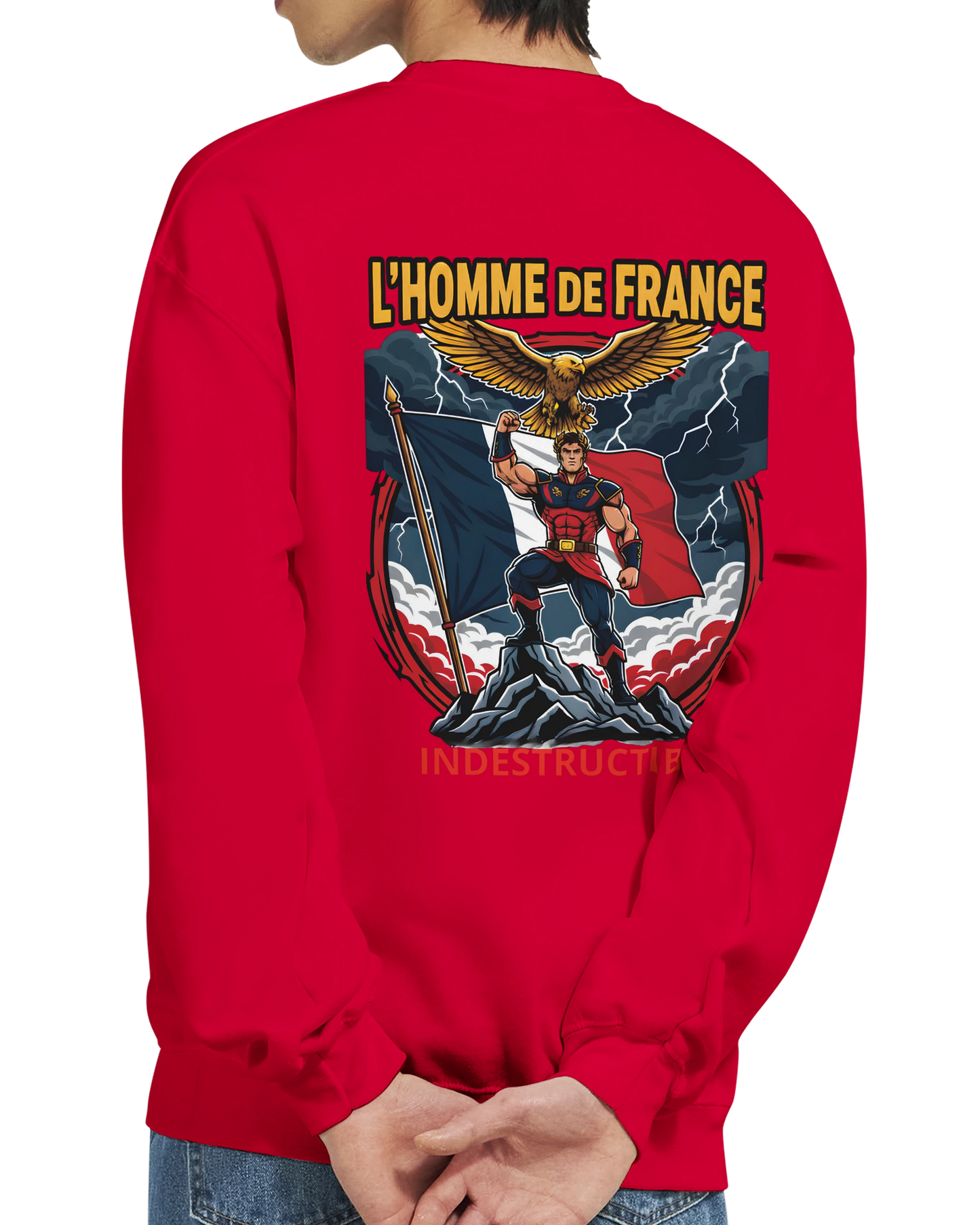 Sweat-shirt Homme France - Premium Cotton Blend Crewneck